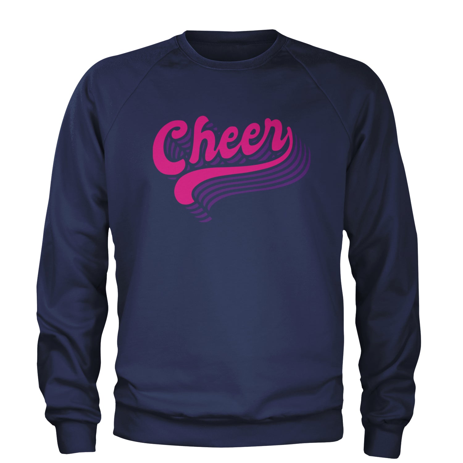 Cheer Pride Adult Crewneck Sweatshirt Navy Blue