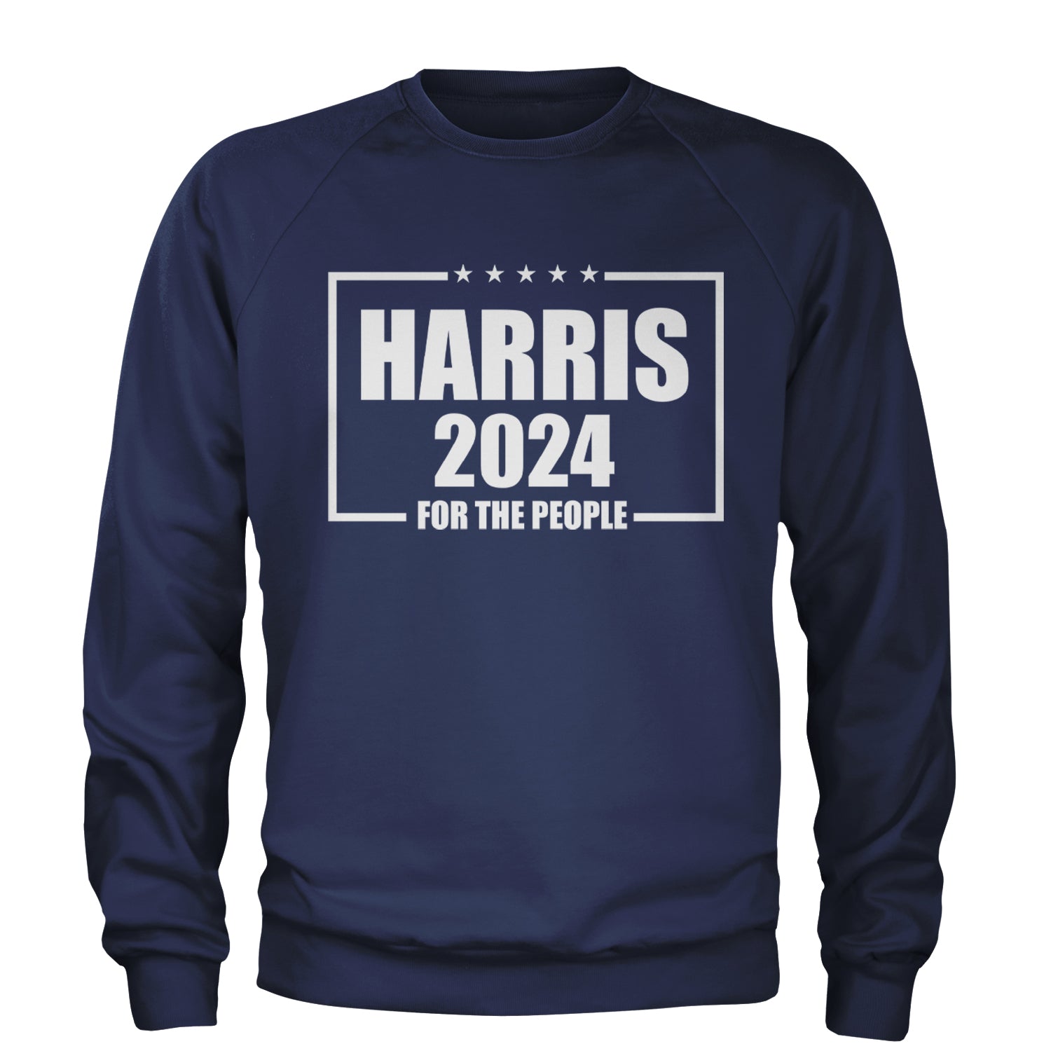 Harris 2024 - Vote For Kamala For President Adult Crewneck Sweatshirt Navy Blue