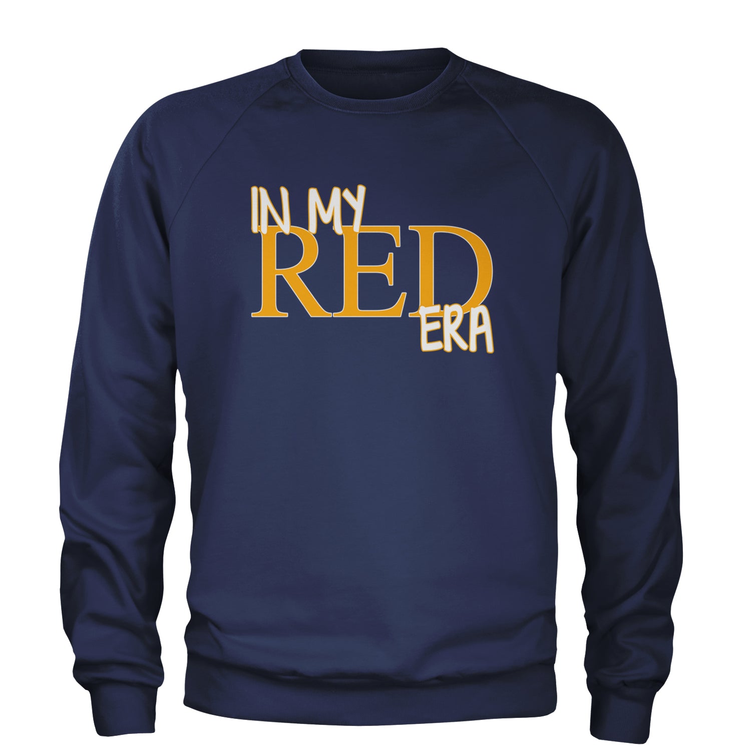 In My Red Era Kansas City Adult Crewneck Sweatshirt Navy Blue