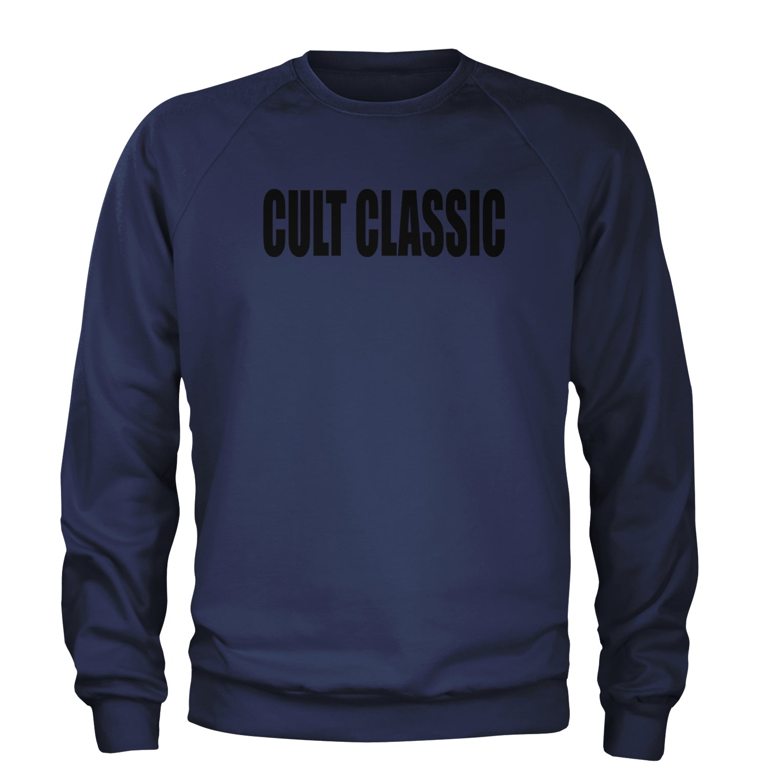 Cult Classic Pop Music Club Adult Crewneck Sweatshirt Navy Blue