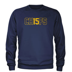 Ch15fs Chief 15 Shirt Adult Crewneck Sweatshirt Navy Blue