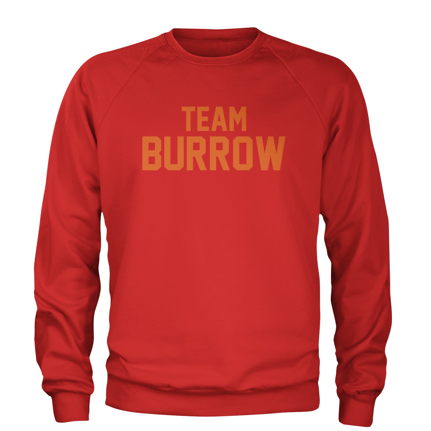 Team Burrow Cincinnati Adult Crewneck Sweatshirt Red