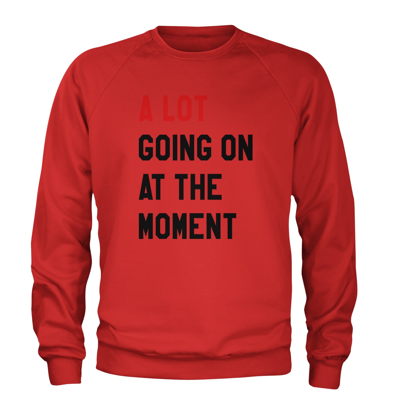 A Lot Going On At The Moment New TTPD Poet Department Adult Crewneck Sweatshirt Red