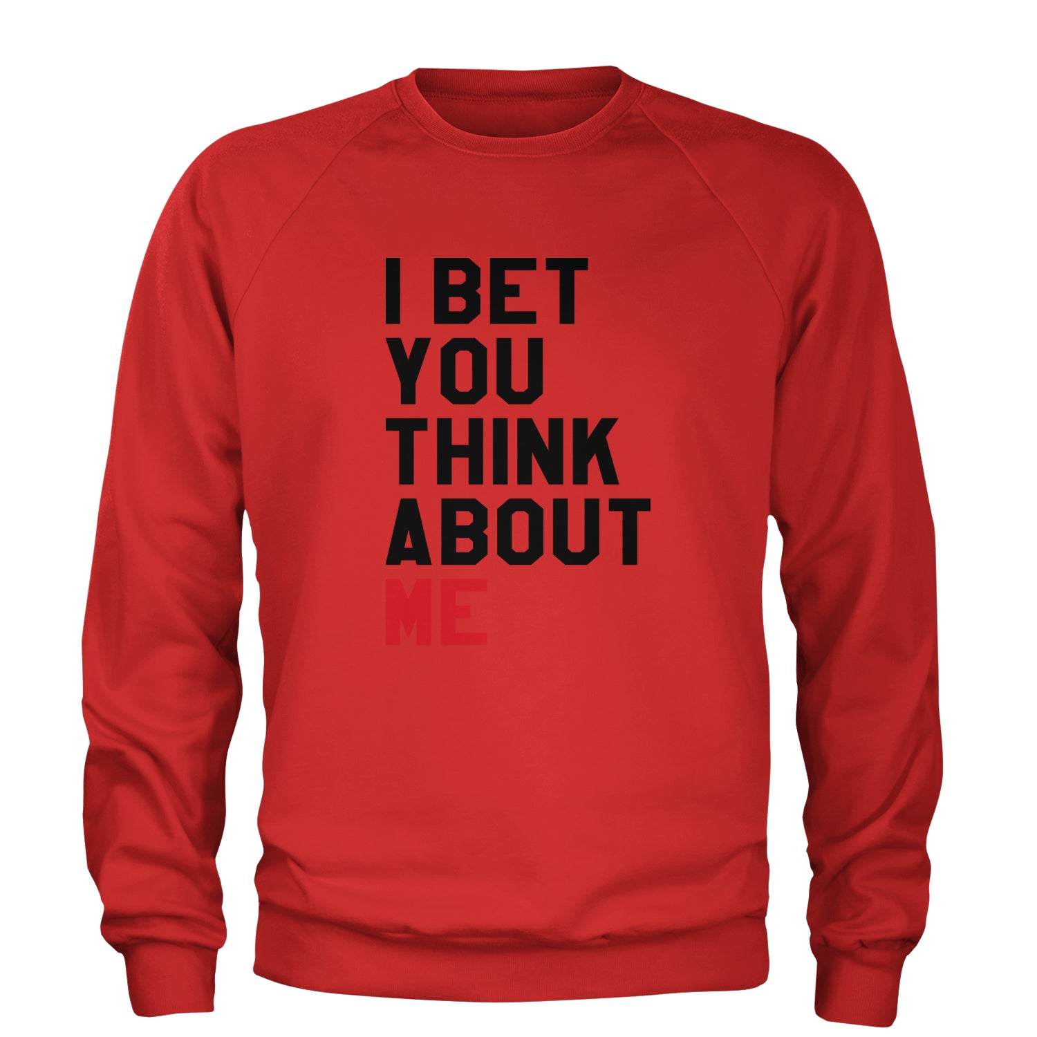 I Bet You Think About Me New TTPD Era Adult Crewneck Sweatshirt Red