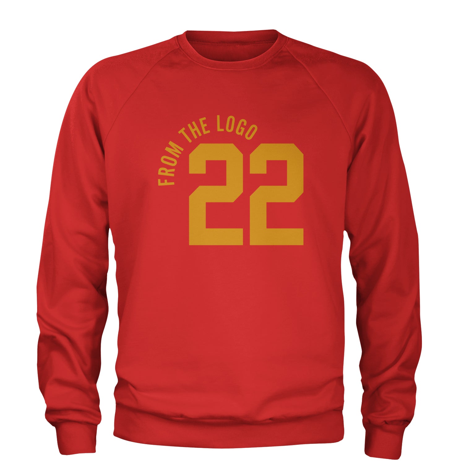 From The Logo #22 Basketball Adult Crewneck Sweatshirt Red