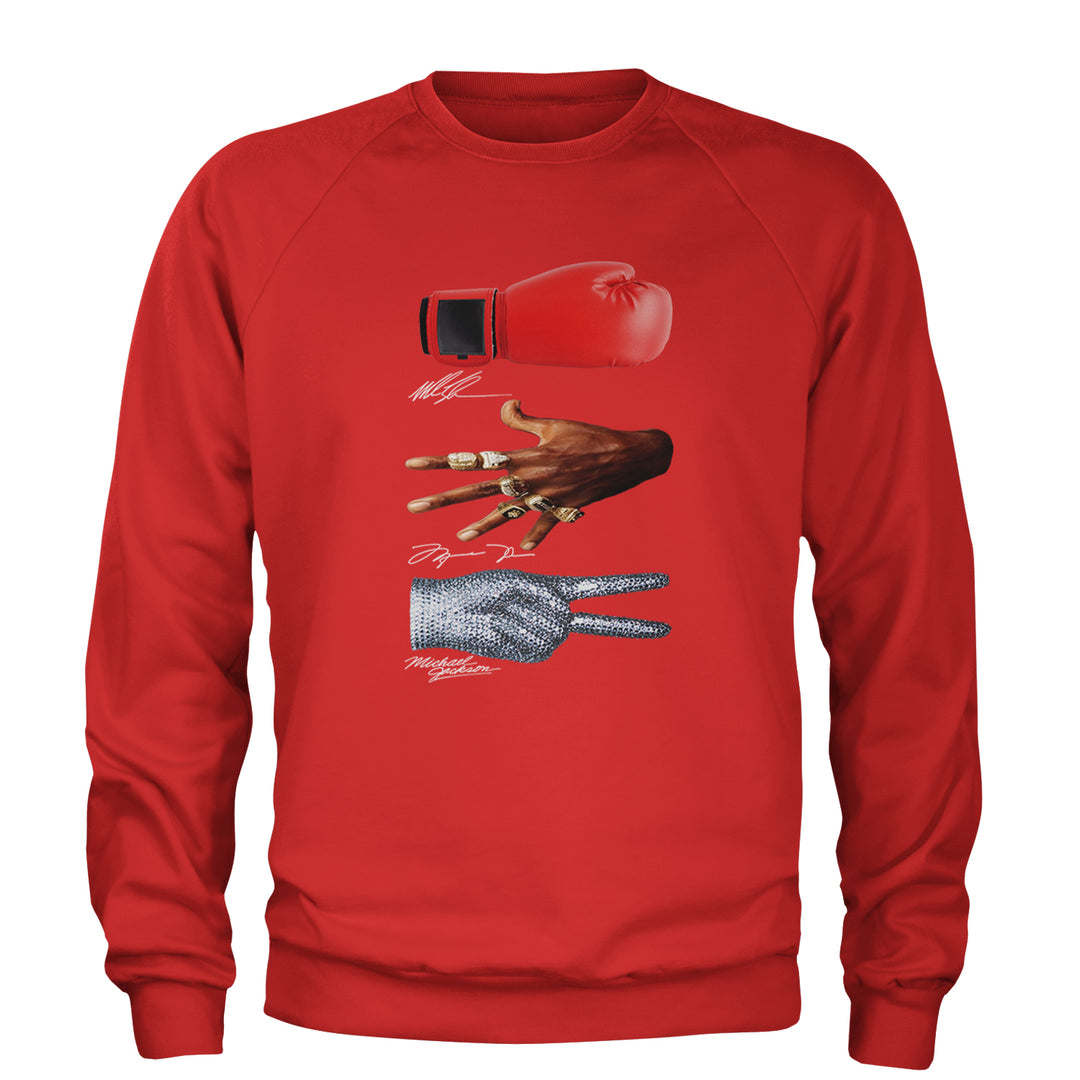 Tyson Jordan Jackson Iconic Michaels Adult Crewneck Sweatshirt Red