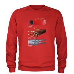 Tyson Jordan Jackson Iconic Michaels Adult Crewneck Sweatshirt Red