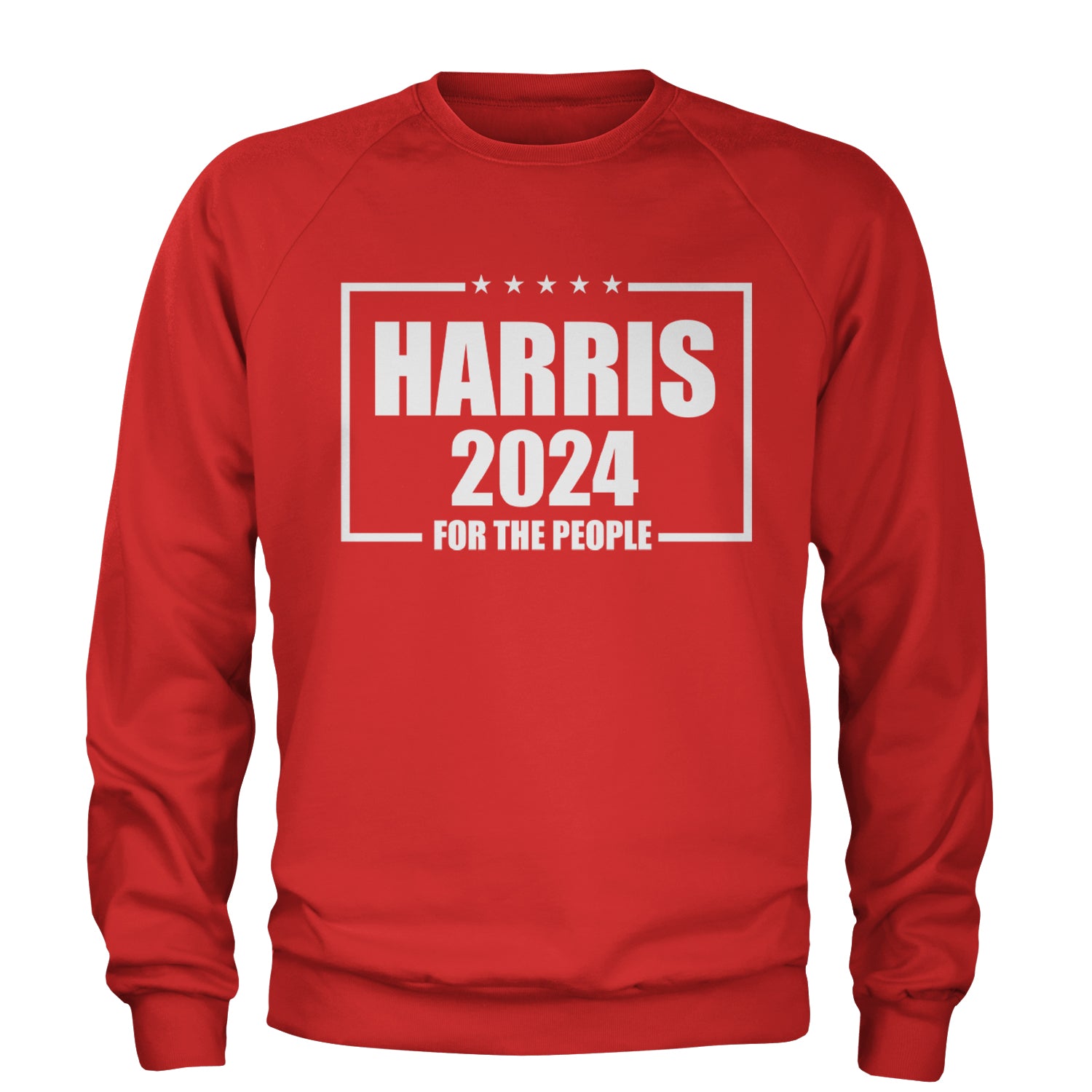 Harris 2024 - Vote For Kamala For President Adult Crewneck Sweatshirt Red