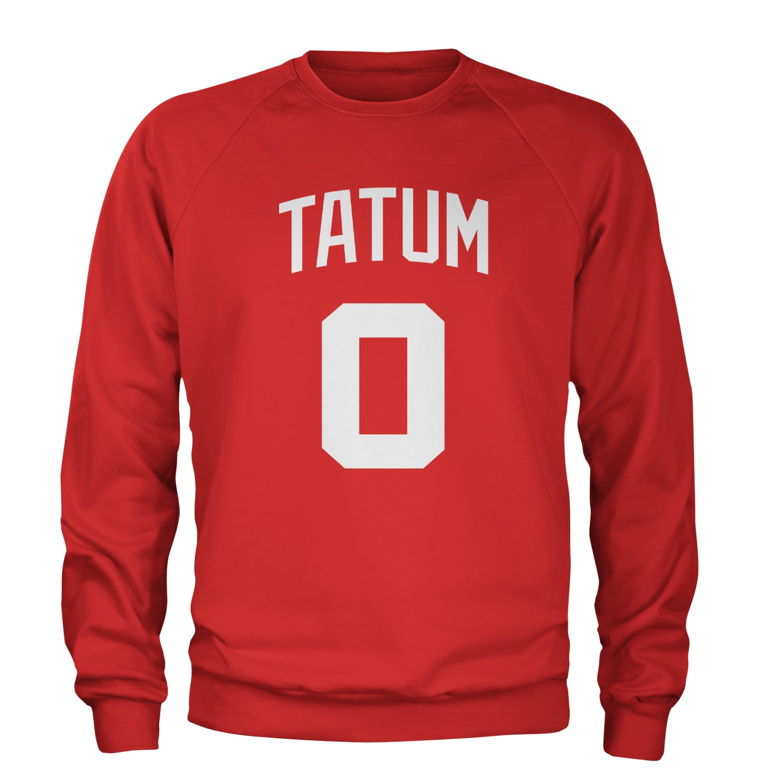 Tatum #0 Boston Basketball Adult Crewneck Sweatshirt Red