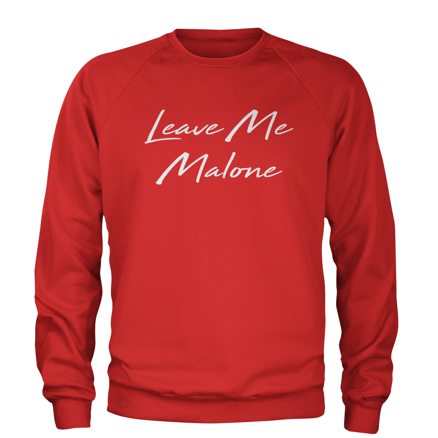 Leave Me Malone I'd Be Crying Rapper Adult Crewneck Sweatshirt Red