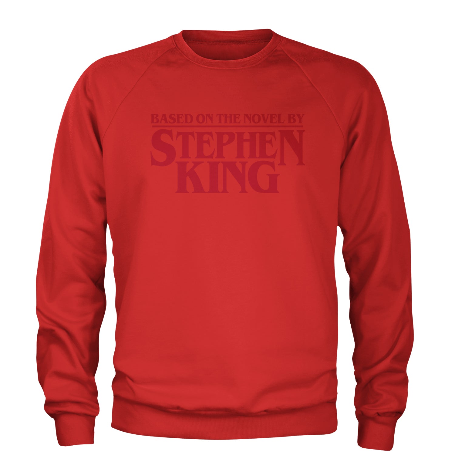 Based On The Novel By Stephen King Adult Crewneck Sweatshirt Red