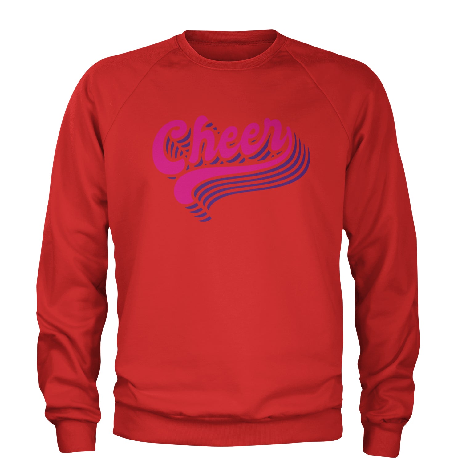 Cheer Pride Adult Crewneck Sweatshirt Red