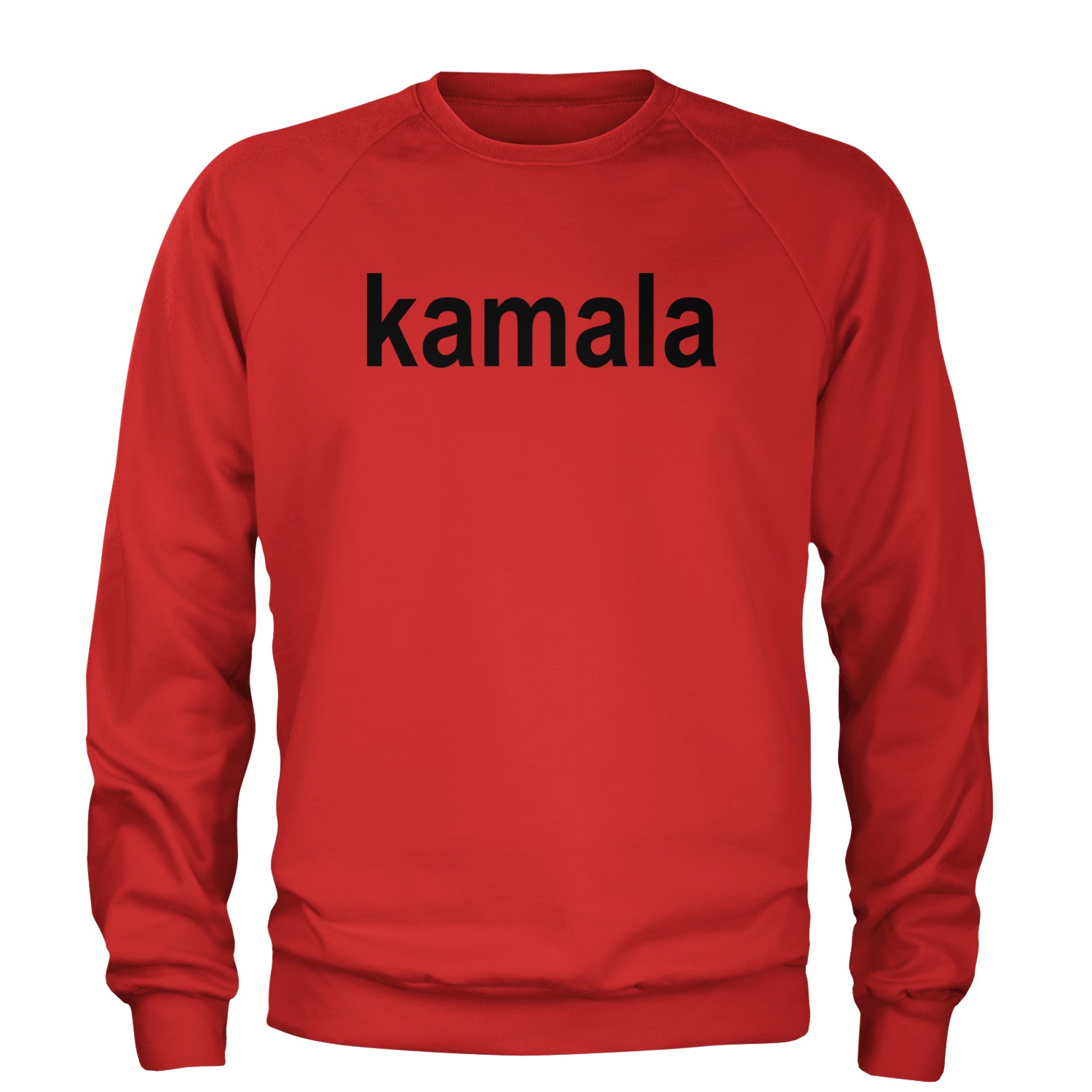 Kamala Black Print Kamala Harris For President Adult Crewneck Sweatshirt Red