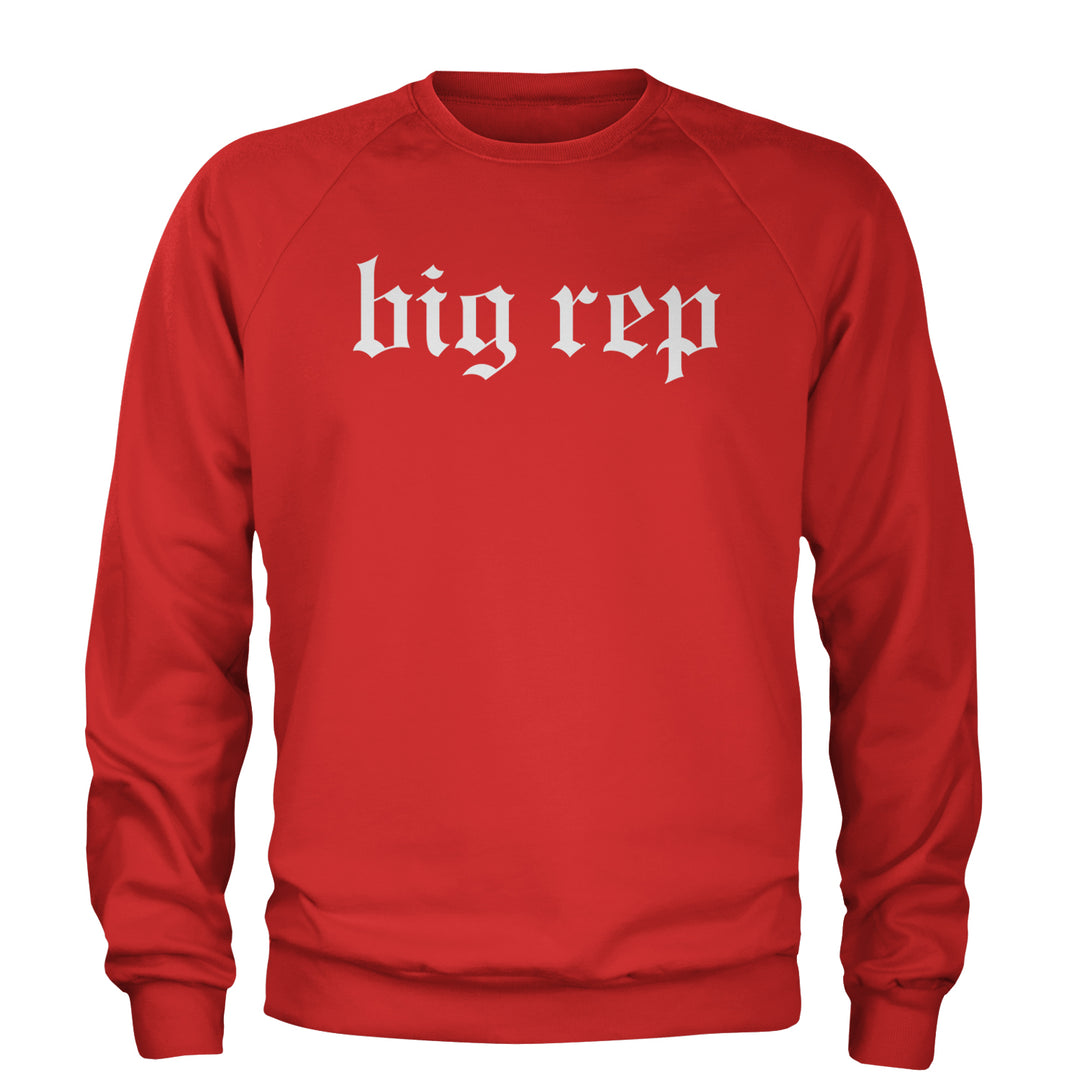 Big Rep Reputation Music Lover Gift Fan Favorite Adult Crewneck Sweatshirt Red