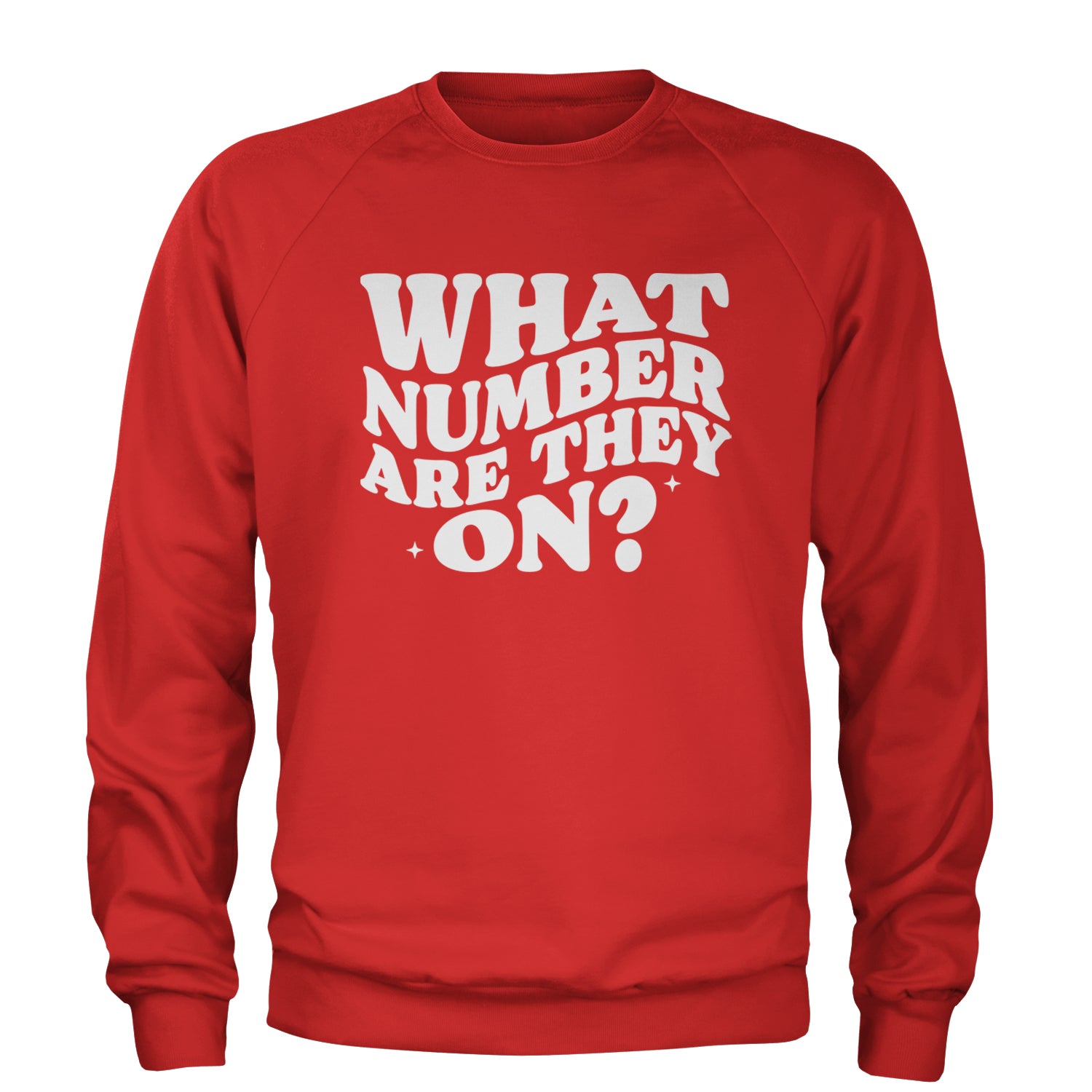 What Number Are They On Dance Adult Crewneck Sweatshirt Red