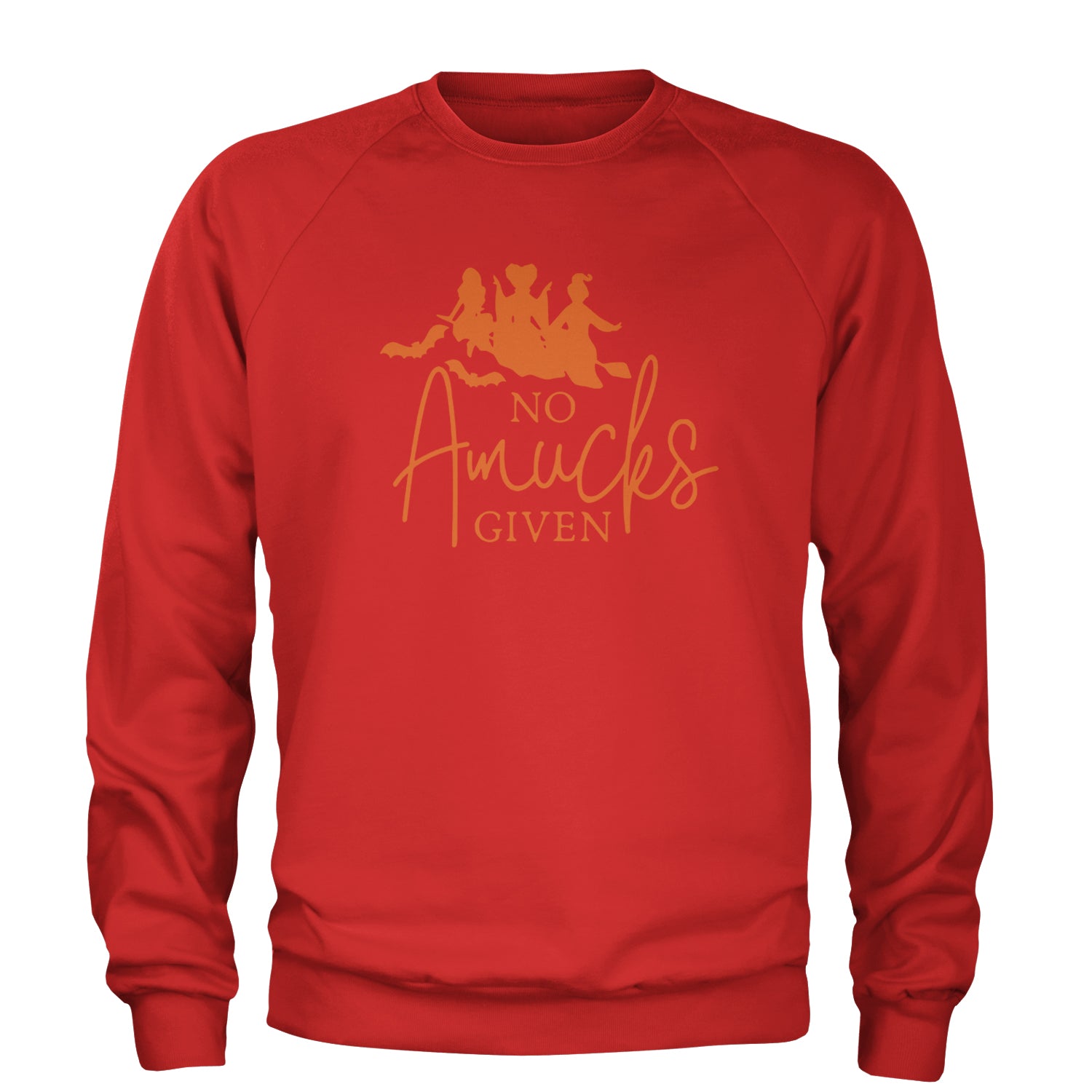 No Amucks Given Hocus Pocus Adult Crewneck Sweatshirt Red