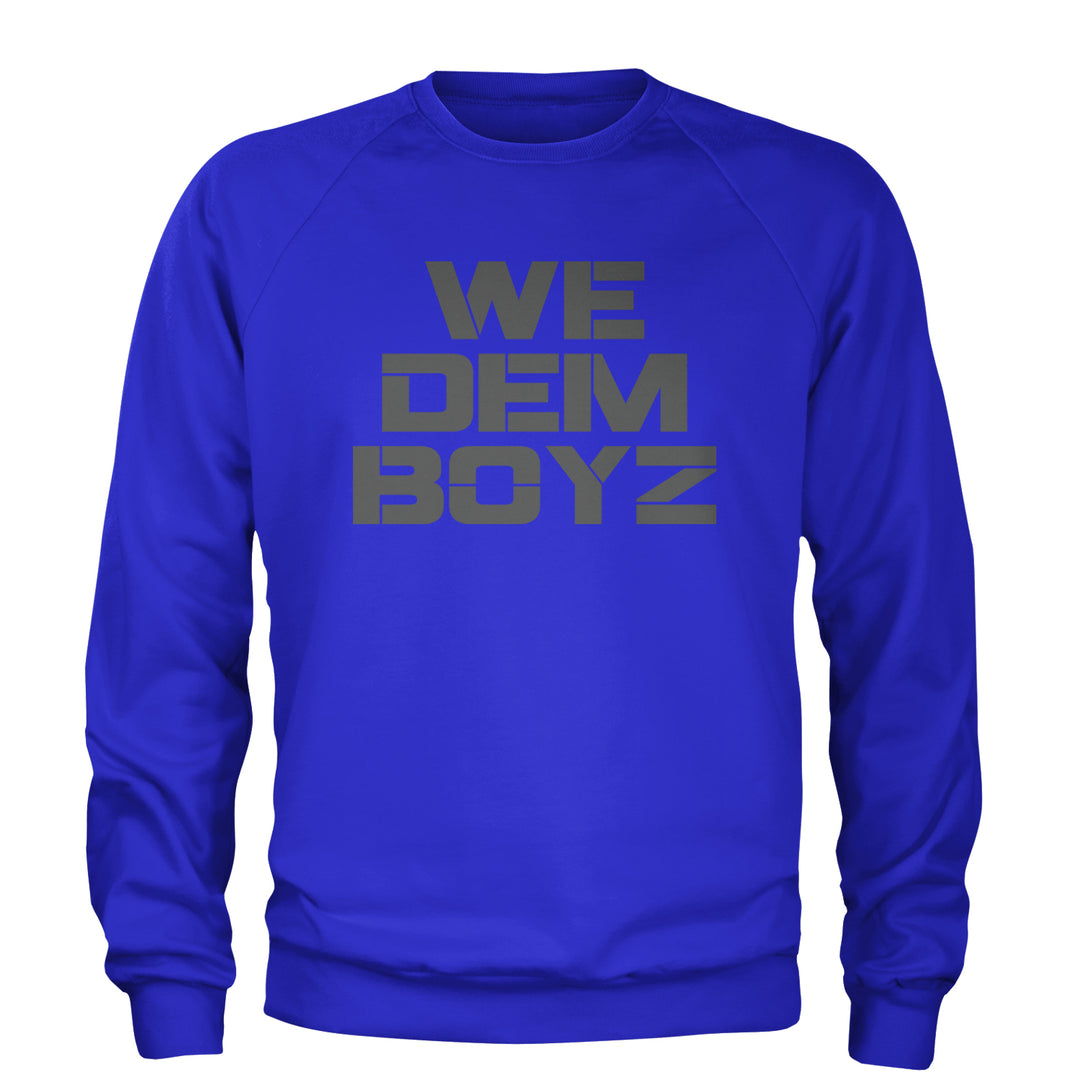 WE Dem Boys Dallas  Adult Crewneck Sweatshirt Royal Blue