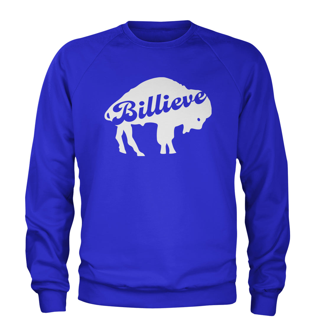Billieve Bills Mafia Adult Crewneck Sweatshirt Royal Blue