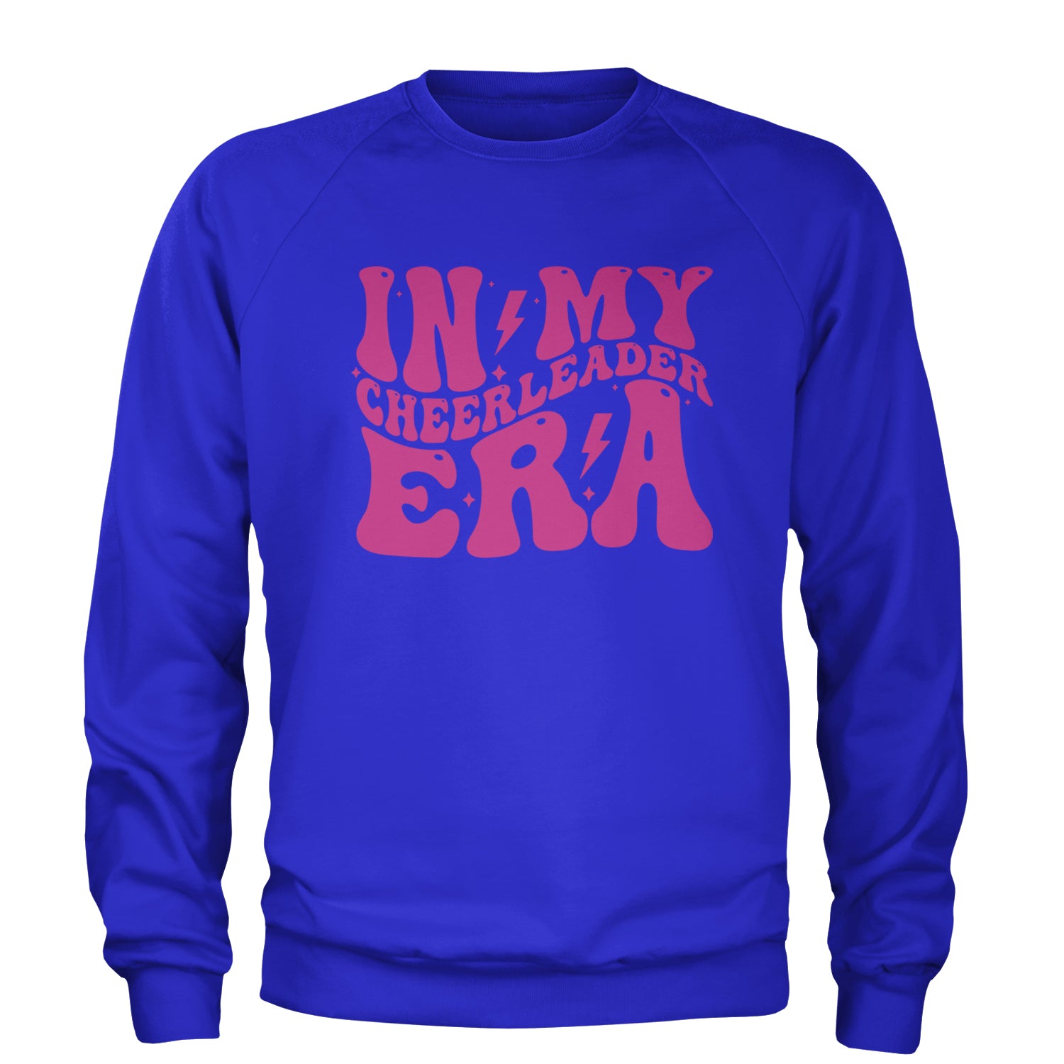 In My Cheerleader Era Adult Crewneck Sweatshirt Royal Blue