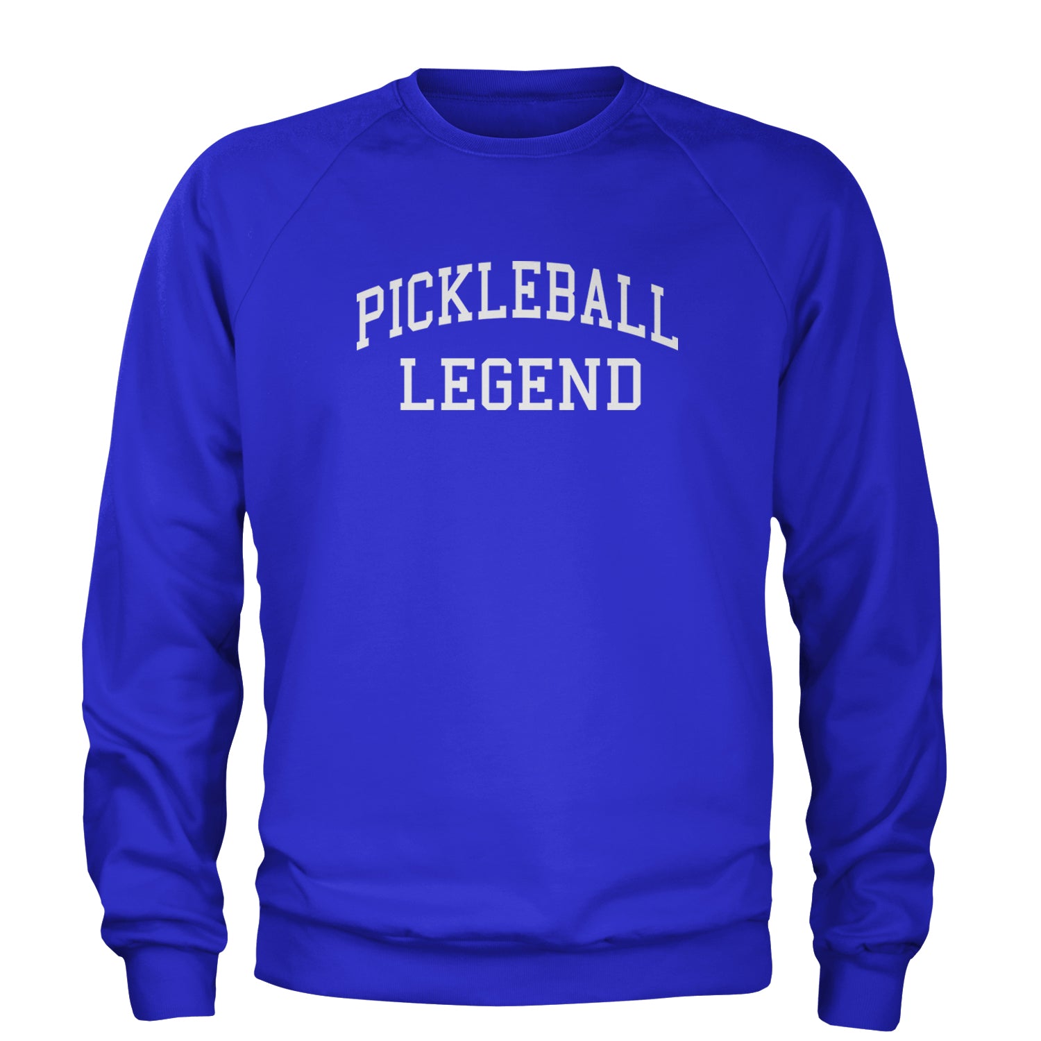 Pickleball Legend Dink Champion Adult Crewneck Sweatshirt Royal Blue