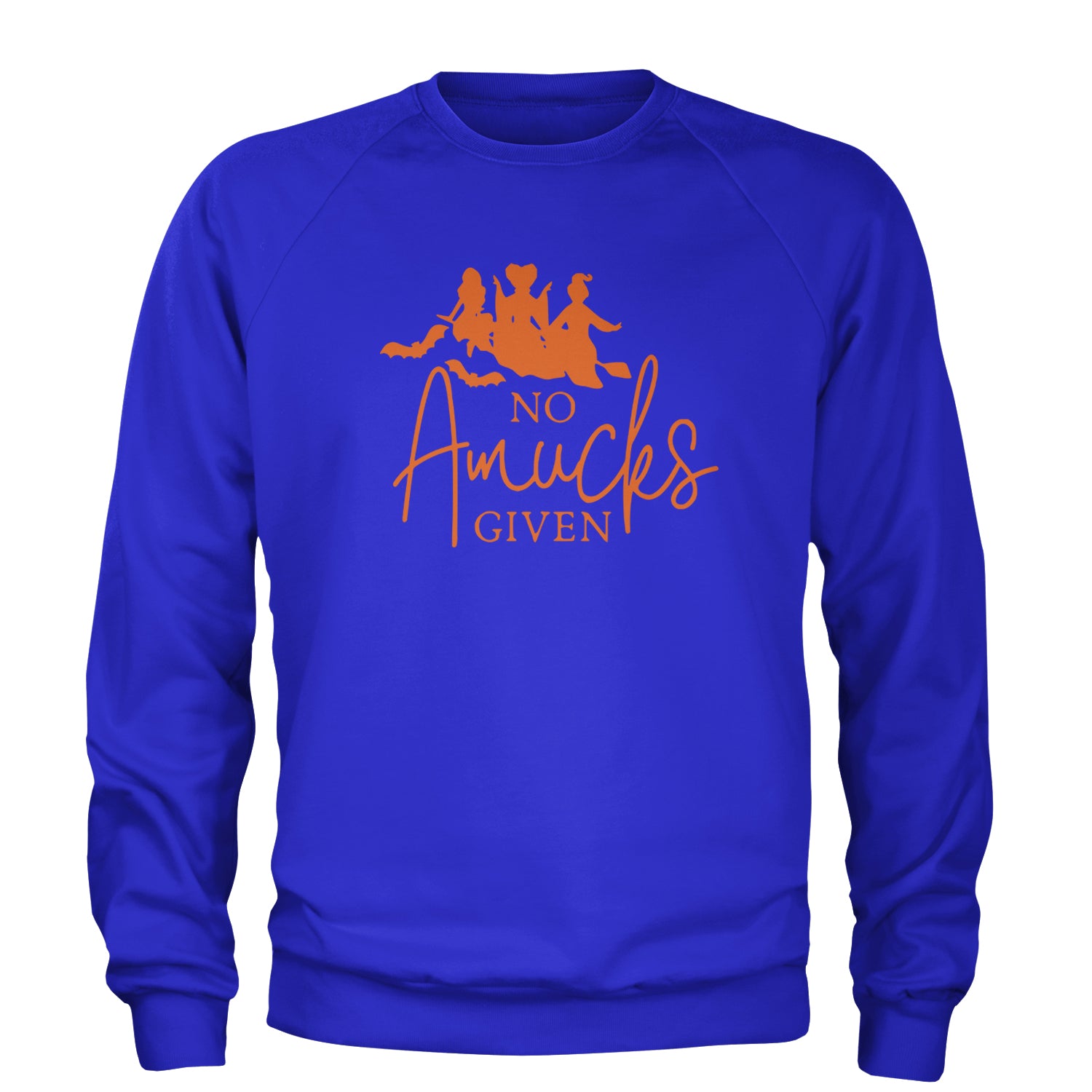 No Amucks Given Hocus Pocus Adult Crewneck Sweatshirt Royal Blue