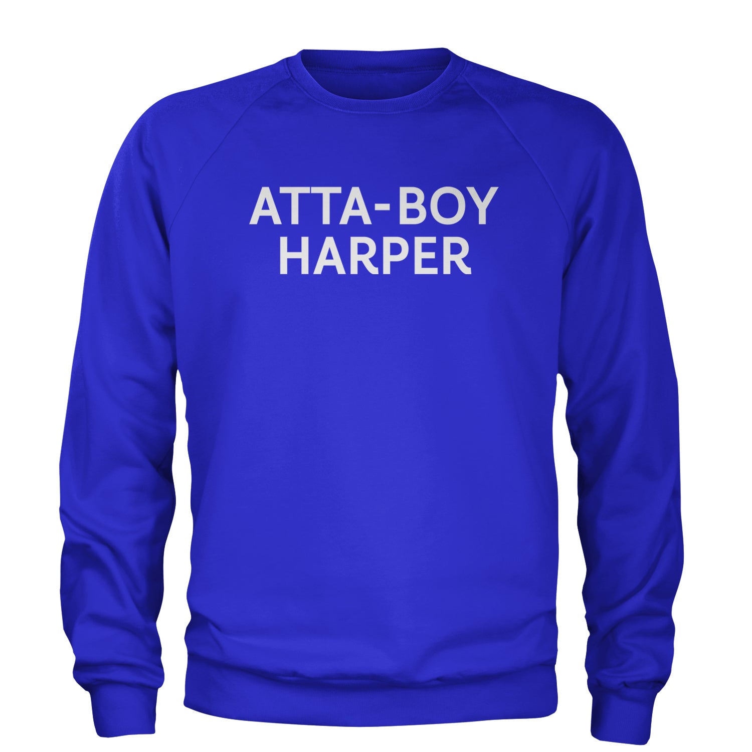 Atta-Boy Harper Philadelphia Adult Crewneck Sweatshirt Royal Blue