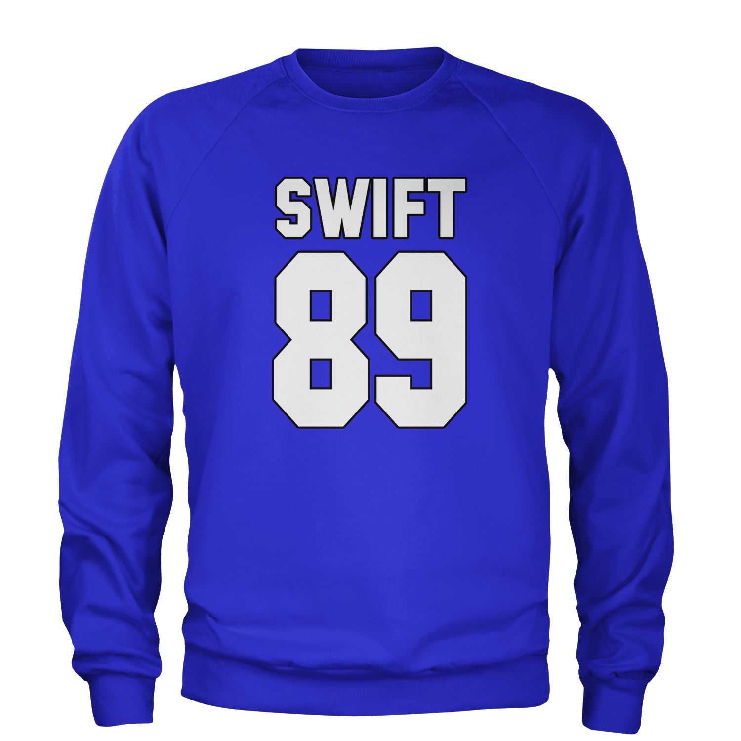 Swift 89 Birth Year Music Fan Era Poets Department Lover Adult Crewneck Sweatshirt Royal Blue