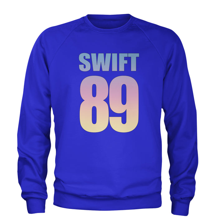Lover Era Swift 89 Birth Year Music Fan TTPD Adult Crewneck Sweatshirt