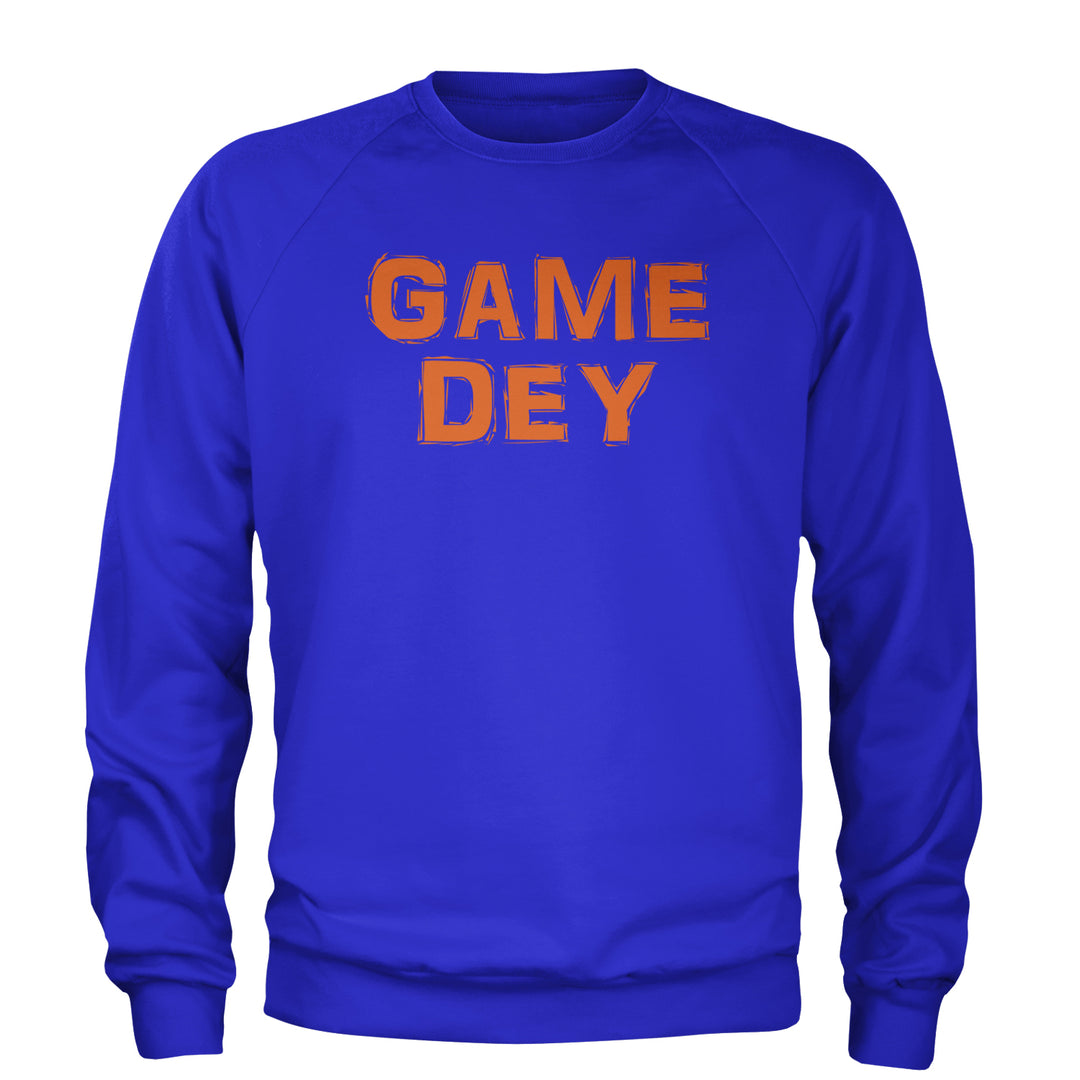 Game Dey Cincinnati Football Adult Crewneck Sweatshirt Royal Blue