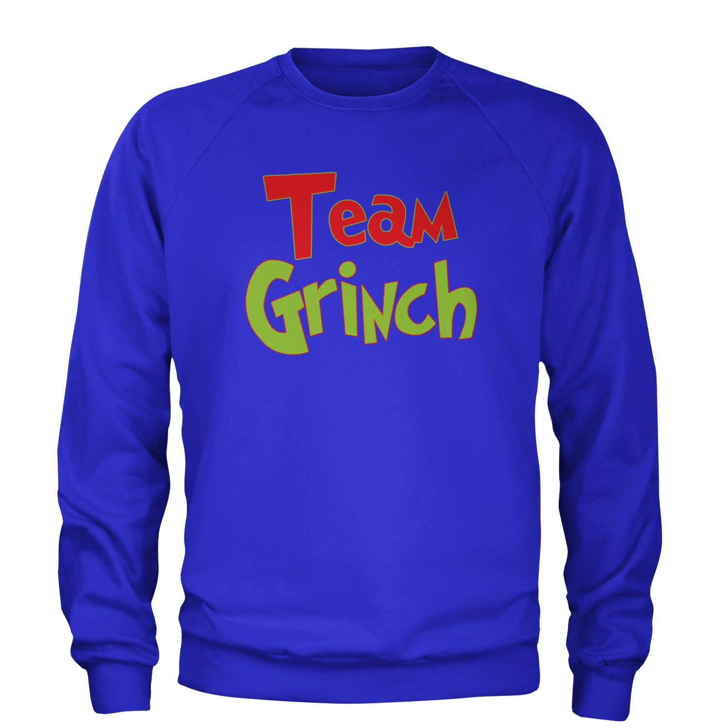 Team Gr-nch Jolly Grinchmas Merry Christmas Adult Crewneck Sweatshirt Royal Blue