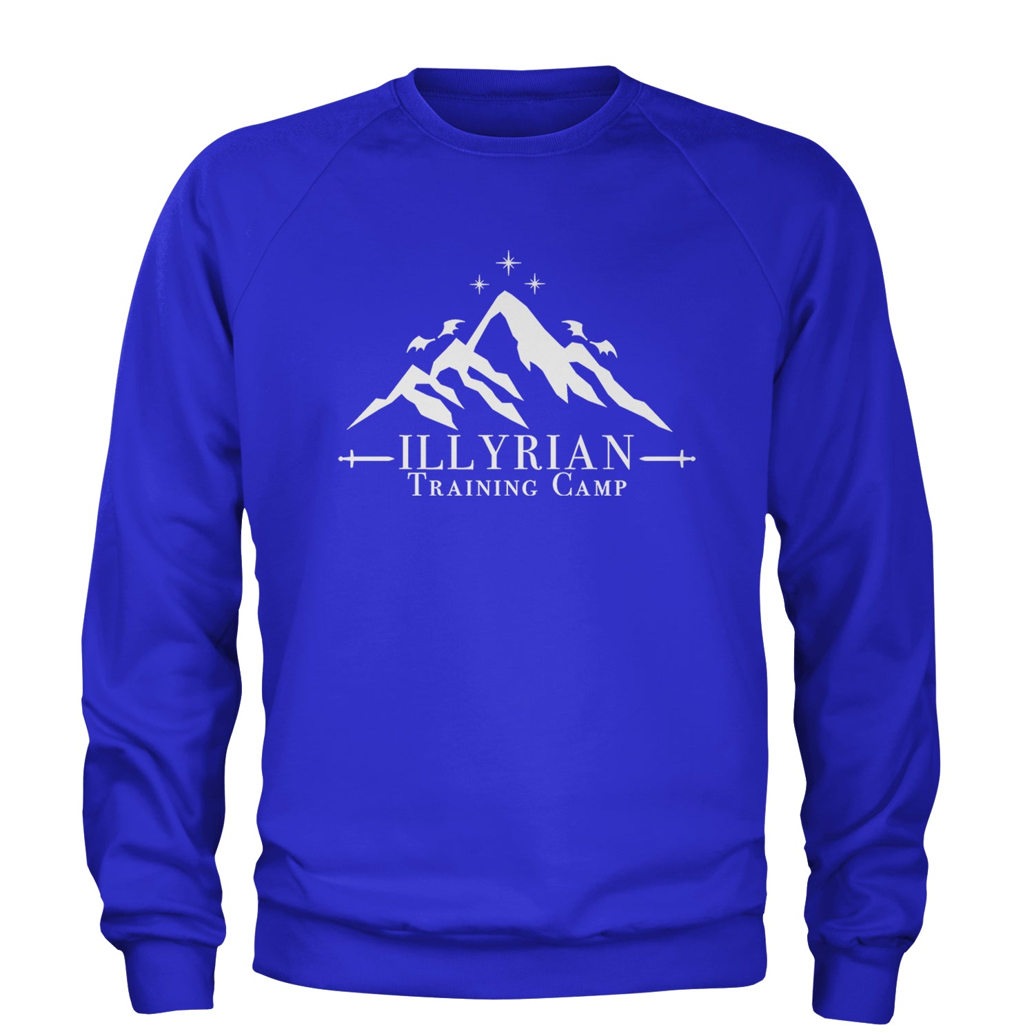 Illyrian Training Camp Night Court Adult Crewneck Sweatshirt Royal Blue