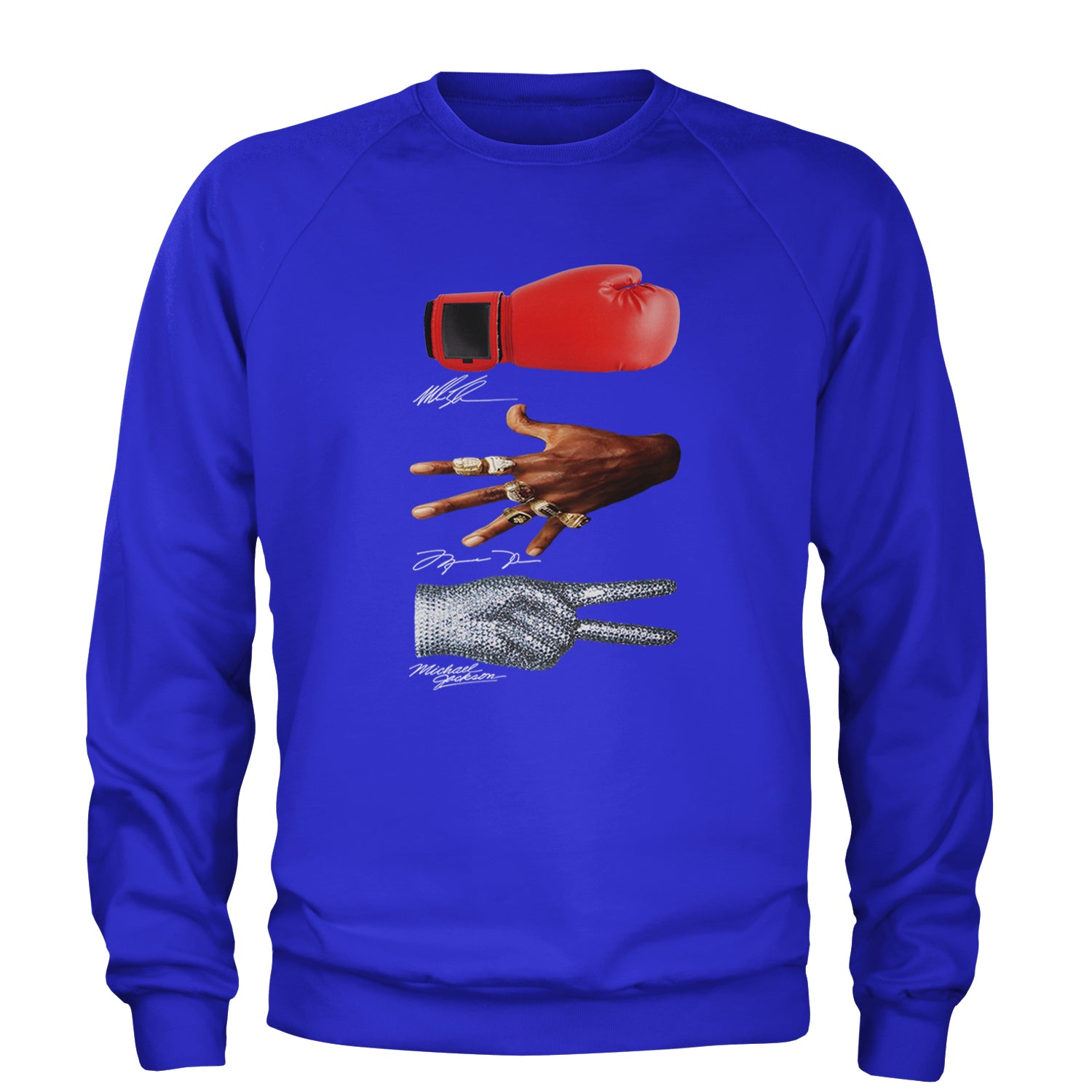 Tyson Jordan Jackson Iconic Michaels Adult Crewneck Sweatshirt Royal Blue