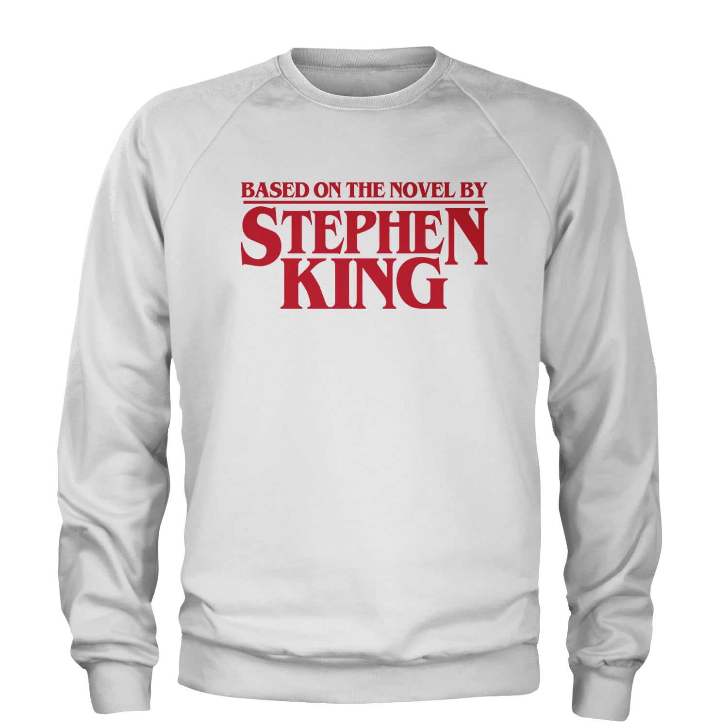 Based On The Novel By Stephen King Adult Crewneck Sweatshirt White