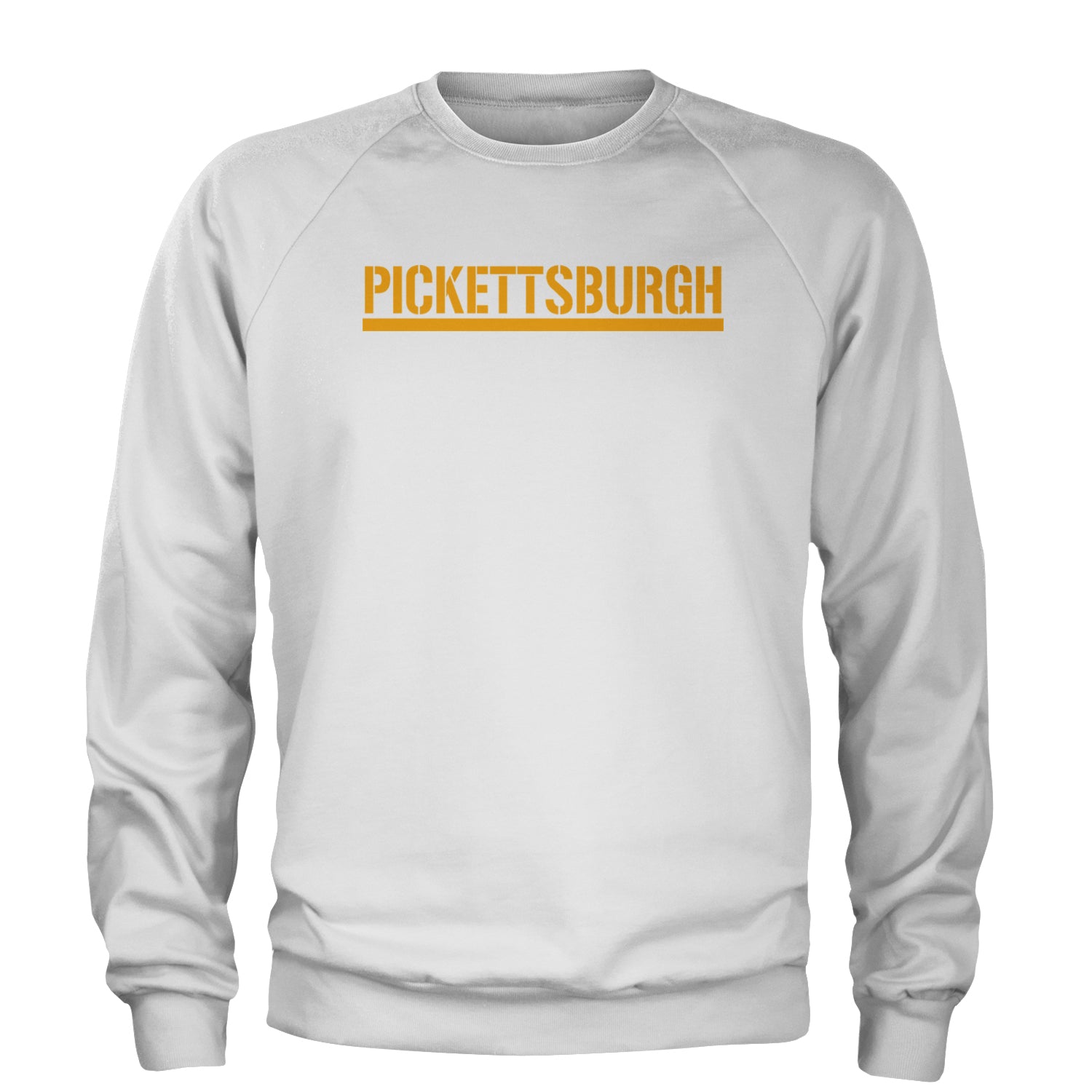 Pickettsburgh Pittsburgh Football Adult Crewneck Sweatshirt White