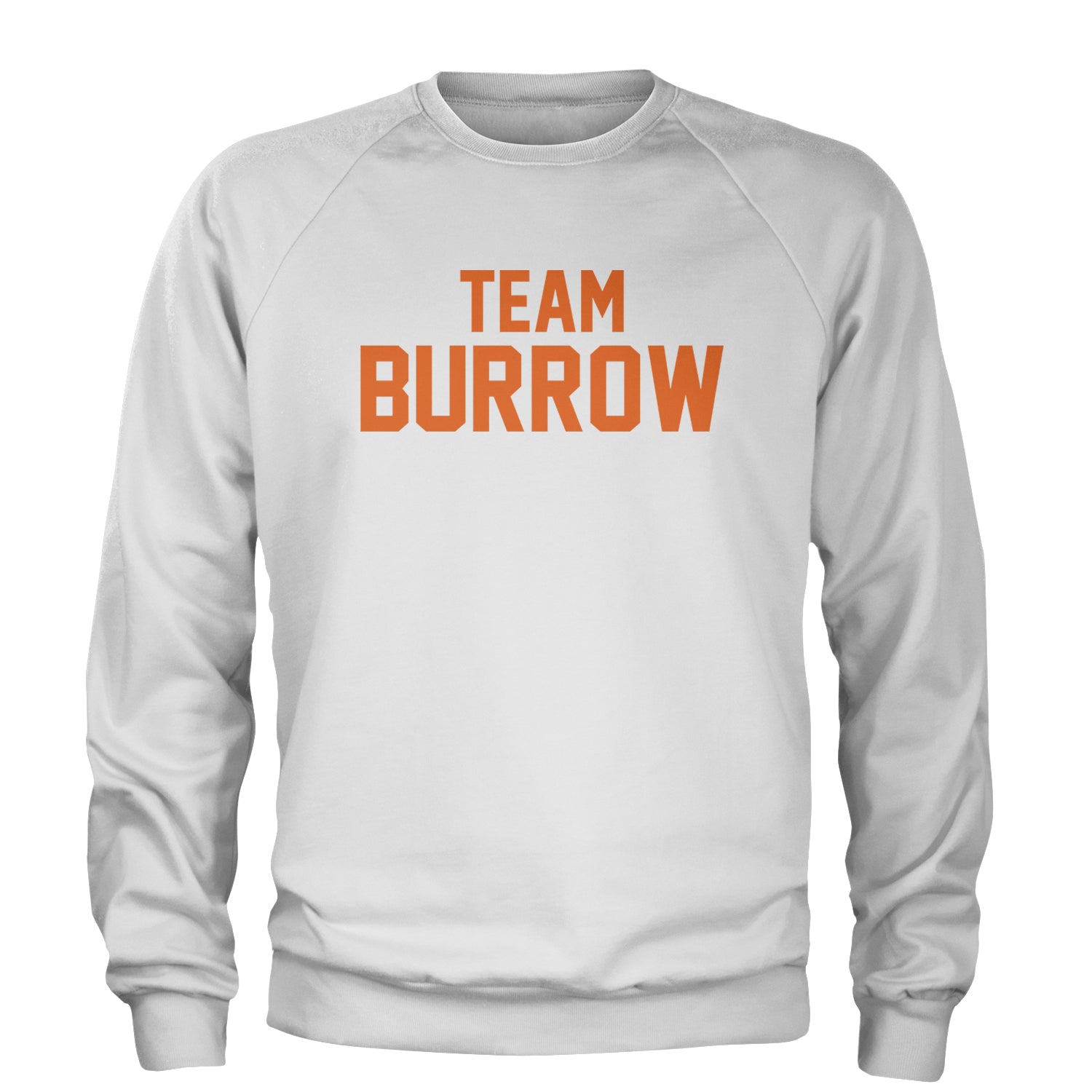 Team Burrow Cincinnati Adult Crewneck Sweatshirt White