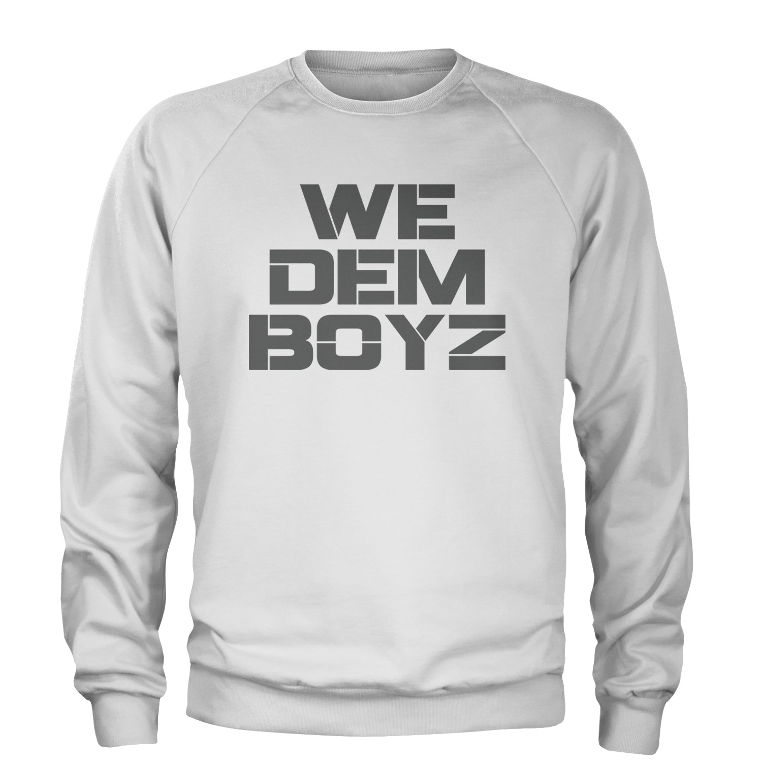 WE Dem Boys Dallas  Adult Crewneck Sweatshirt White