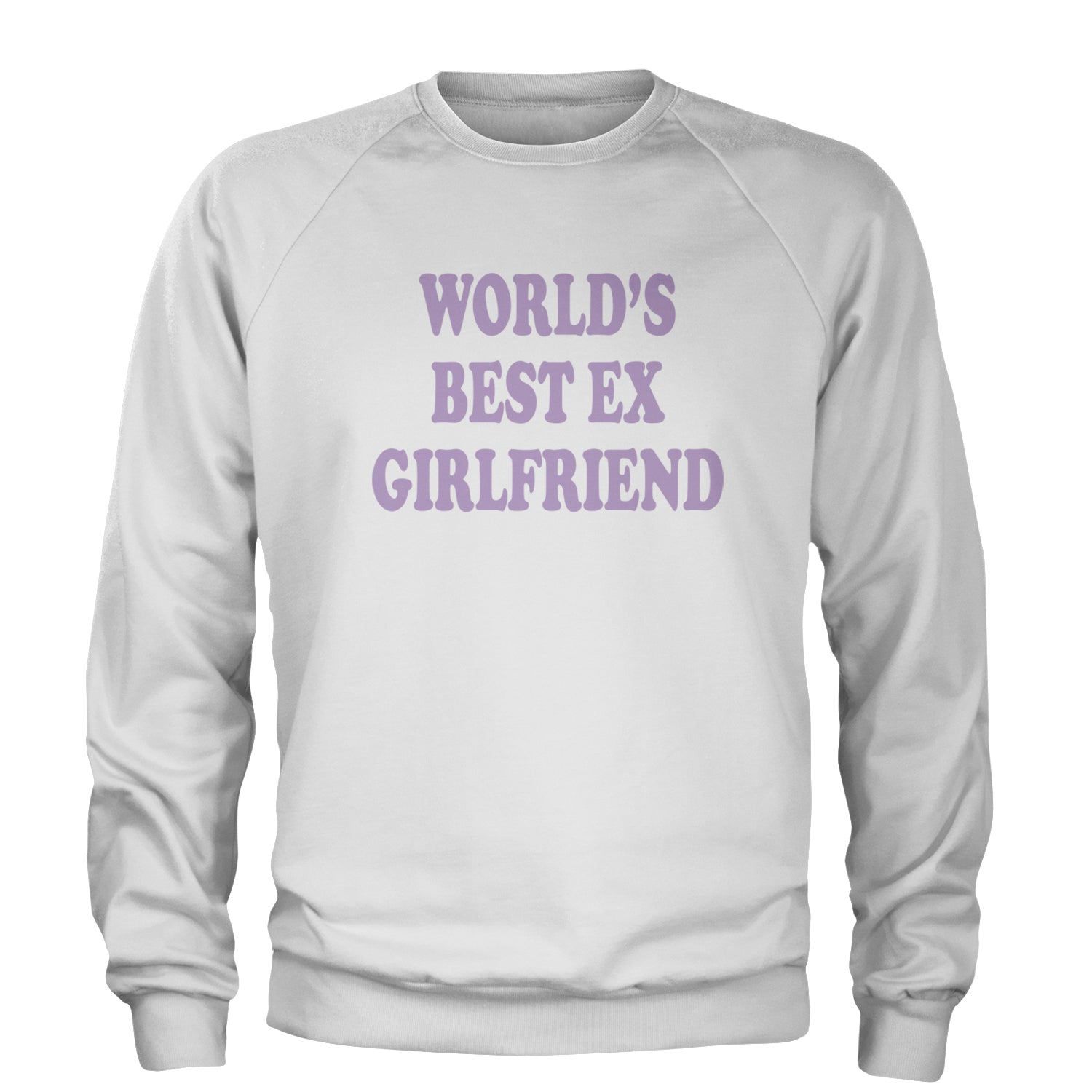 World's Best Ex Girlfriend Y2K Revenge Adult Crewneck Sweatshirt White