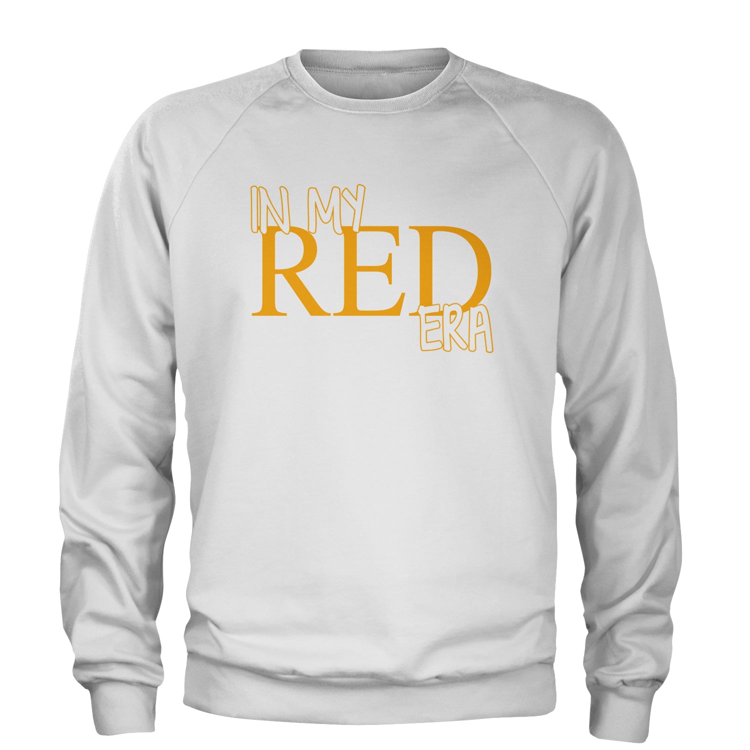 In My Red Era Kansas City Adult Crewneck Sweatshirt White