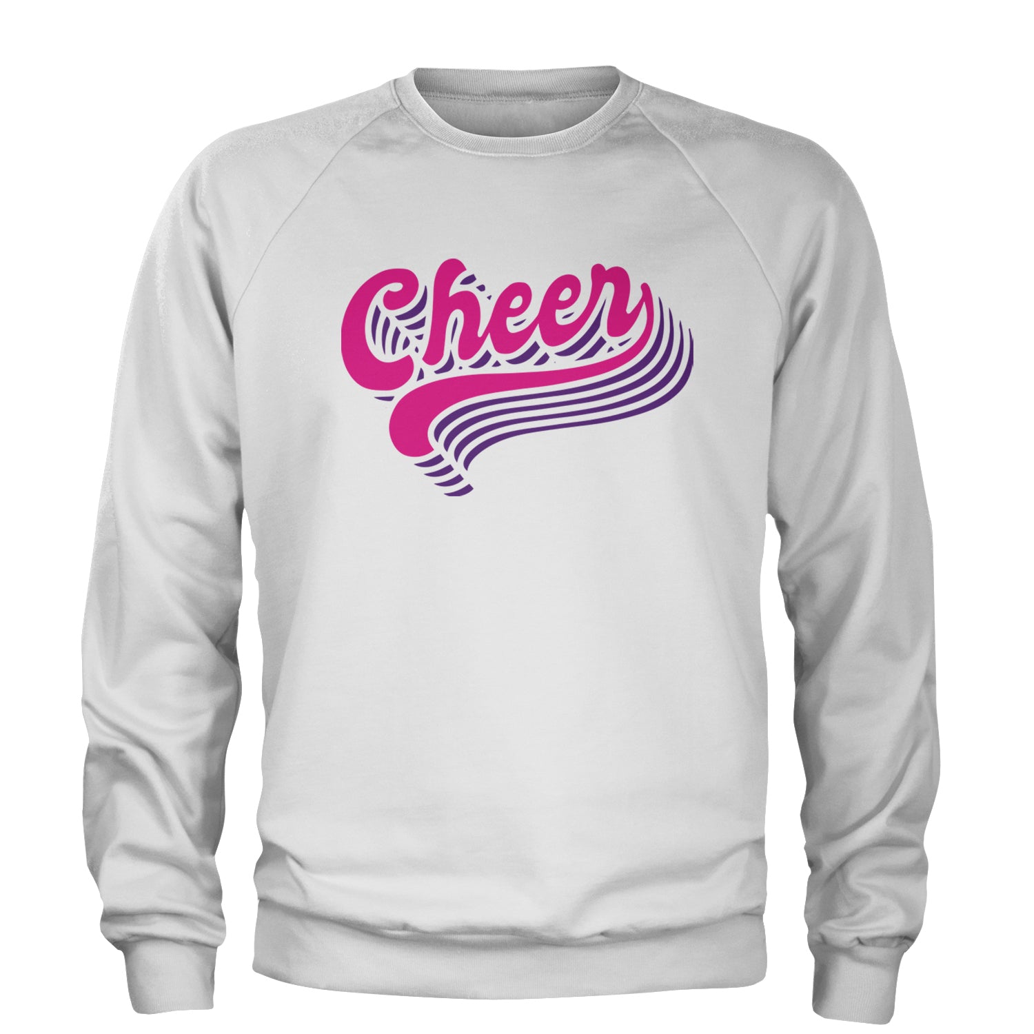 Cheer Pride Adult Crewneck Sweatshirt White