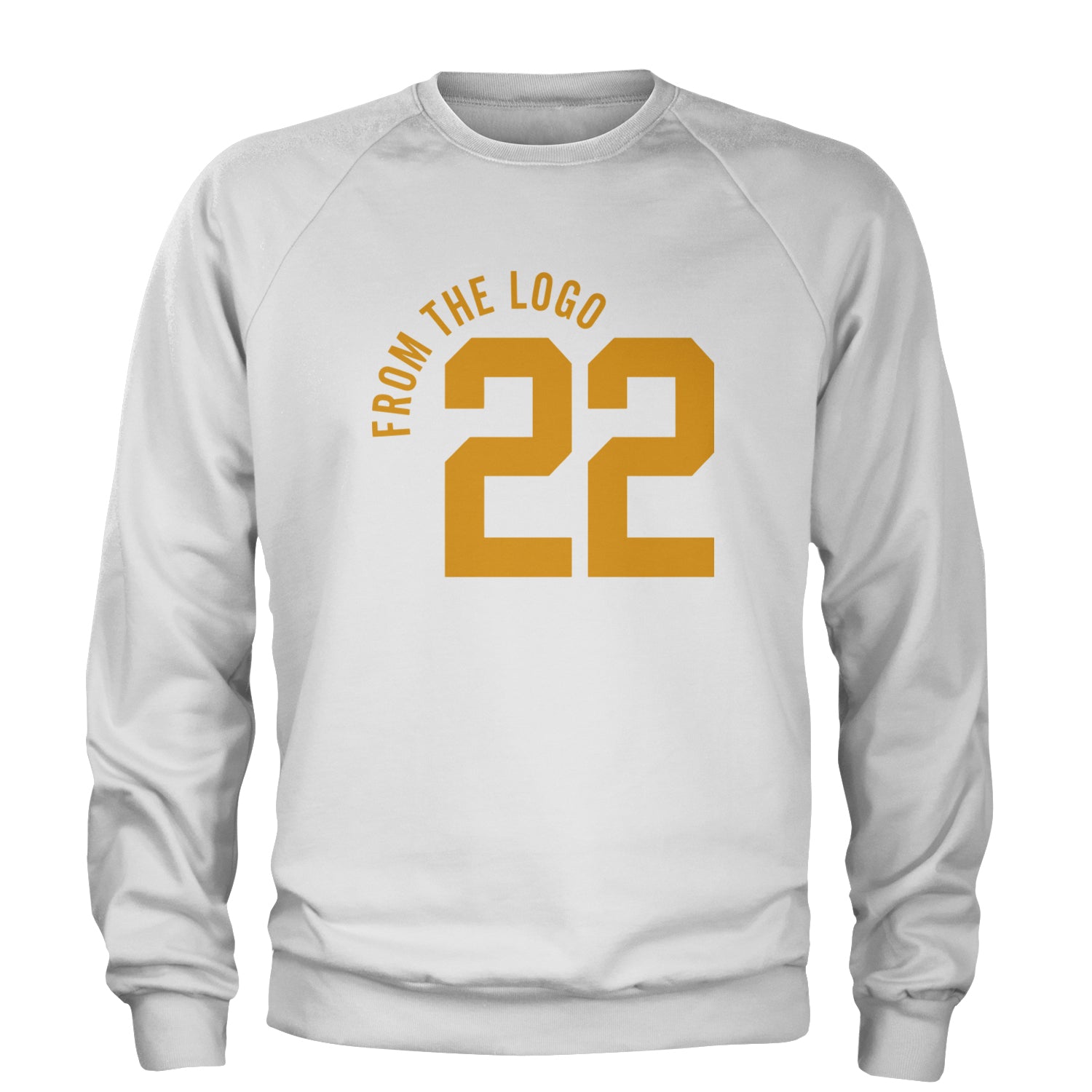 From The Logo #22 Basketball Adult Crewneck Sweatshirt White