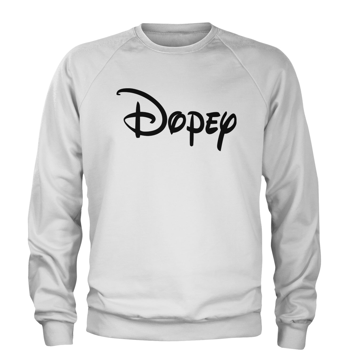 Dopey - 7 Dwarfs Costume Adult Crewneck Sweatshirt White