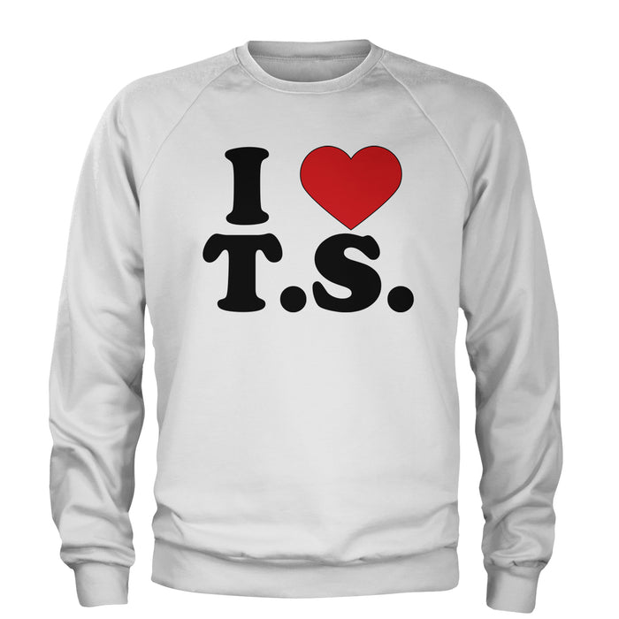 I Heart T.S. Concert Music Lover  Adult Crewneck Sweatshirt