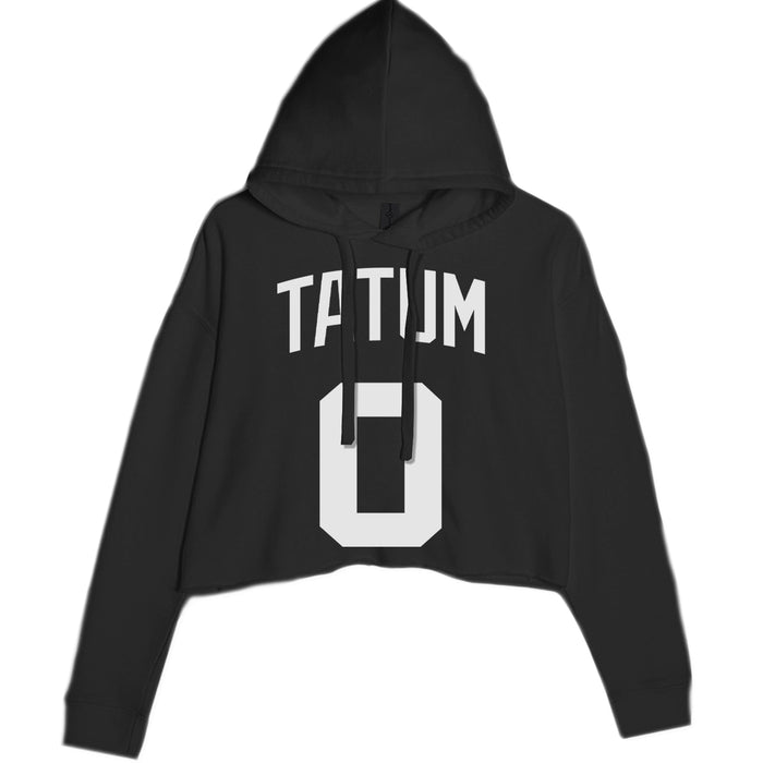 Tatum #0 Boston Basketball Cropped Hoodie Sweatshirt