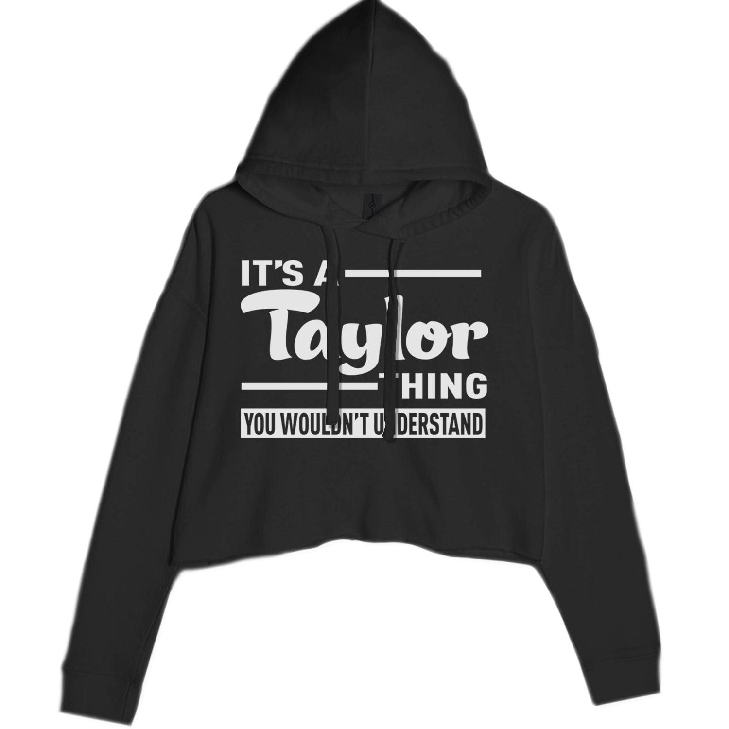 It's A Taylor Thing, You Wouldn't Understand TTPD Cropped Hoodie Sweatshirt Charcoal Grey