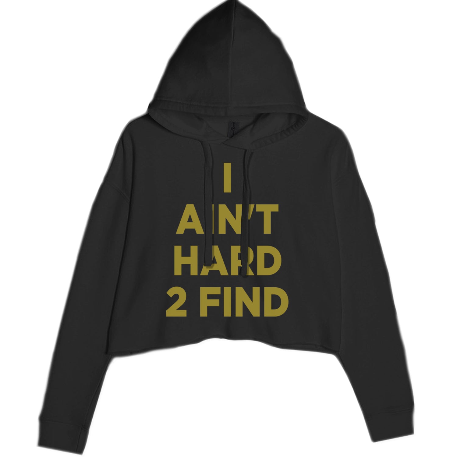 I Ain't Hard To Find Coach Prime Cropped Hoodie Sweatshirt Black