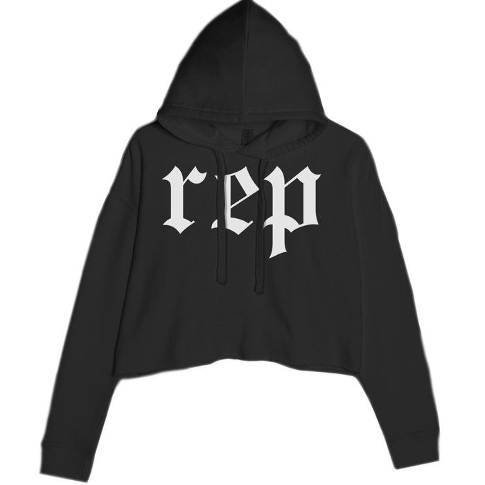 REP Reputation Eras Music Lover Gift Fan Favorite Cropped Hoodie Sweatshirt