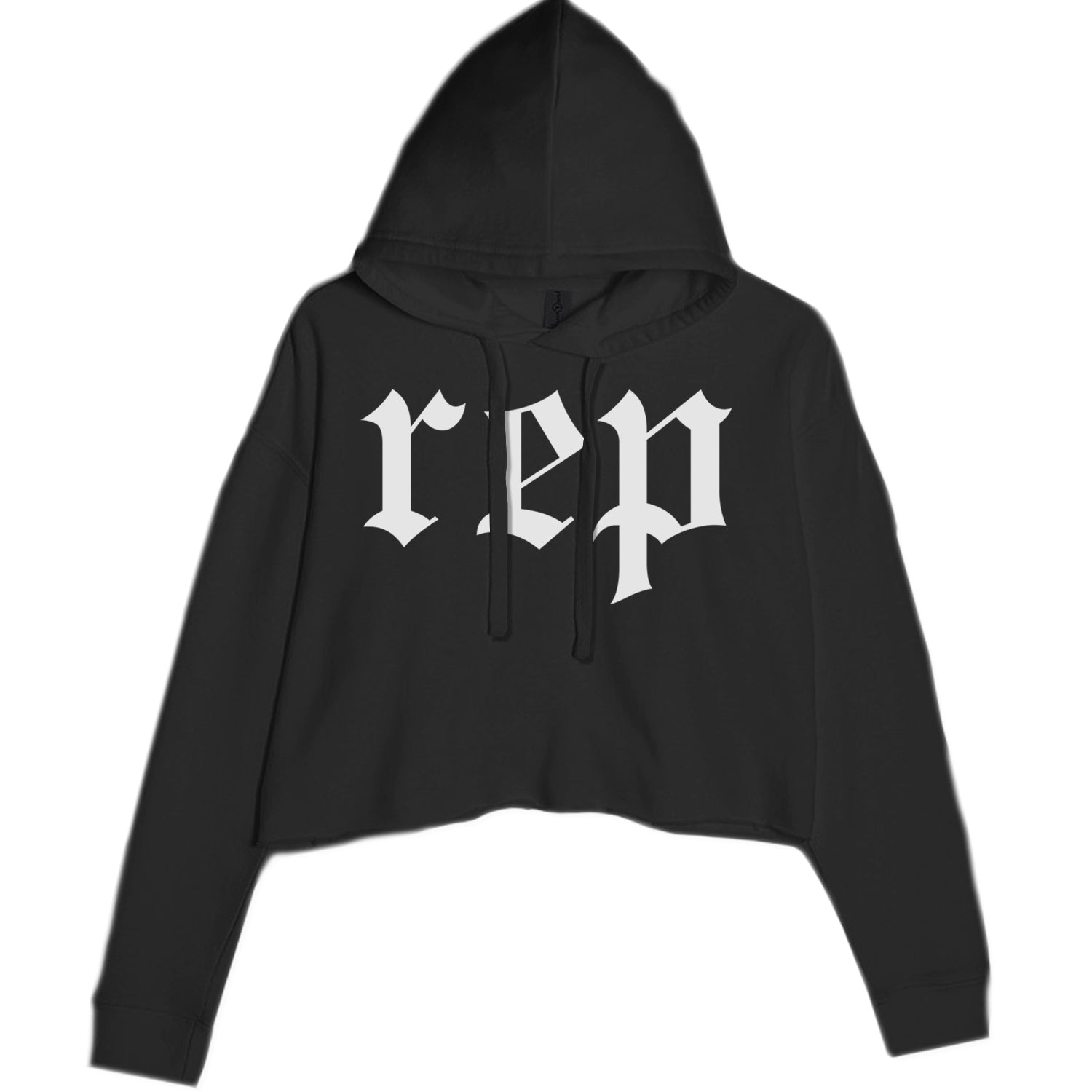 REP Reputation Eras Music Lover Gift Fan Favorite Cropped Hoodie Sweatshirt Black
