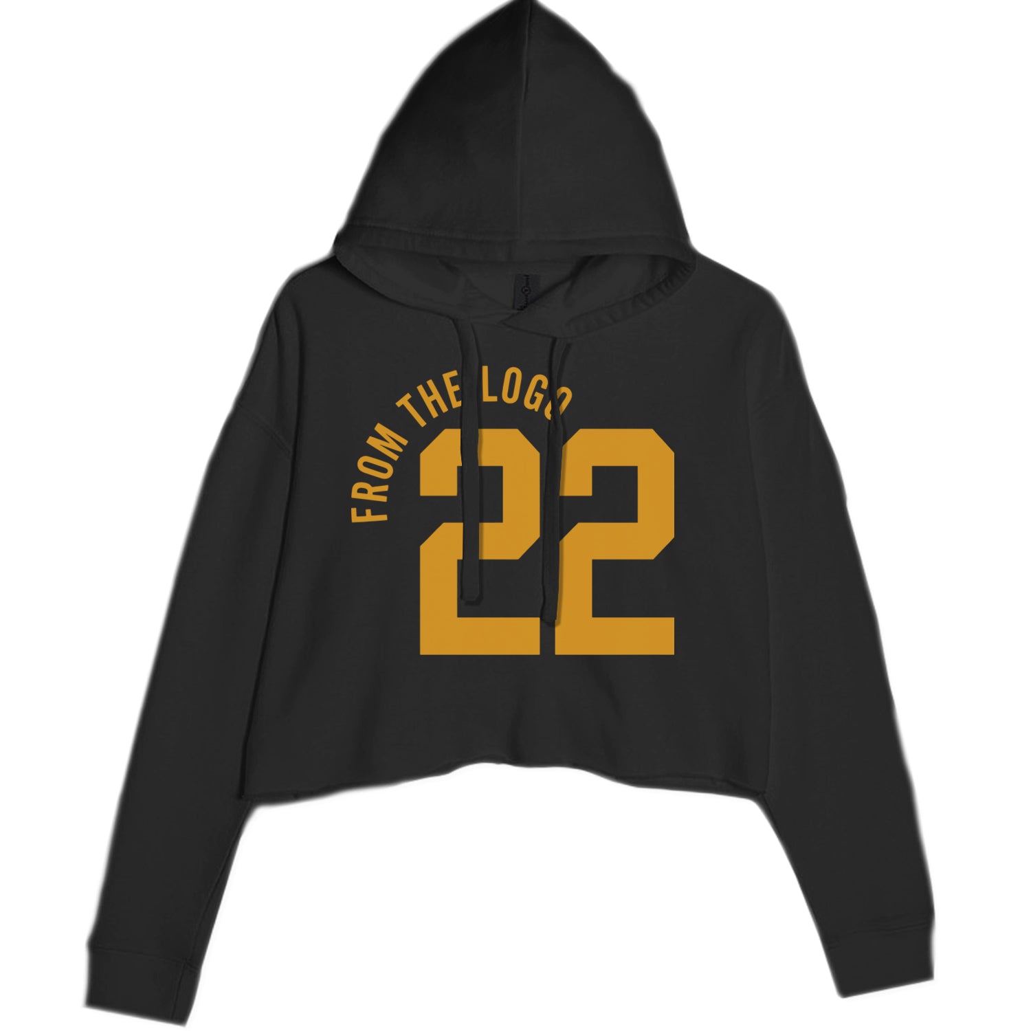 From The Logo #22 Basketball Cropped Hoodie Sweatshirt Black