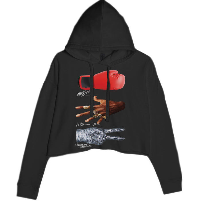 Tyson Jordan Jackson Iconic Michaels Cropped Hoodie Sweatshirt