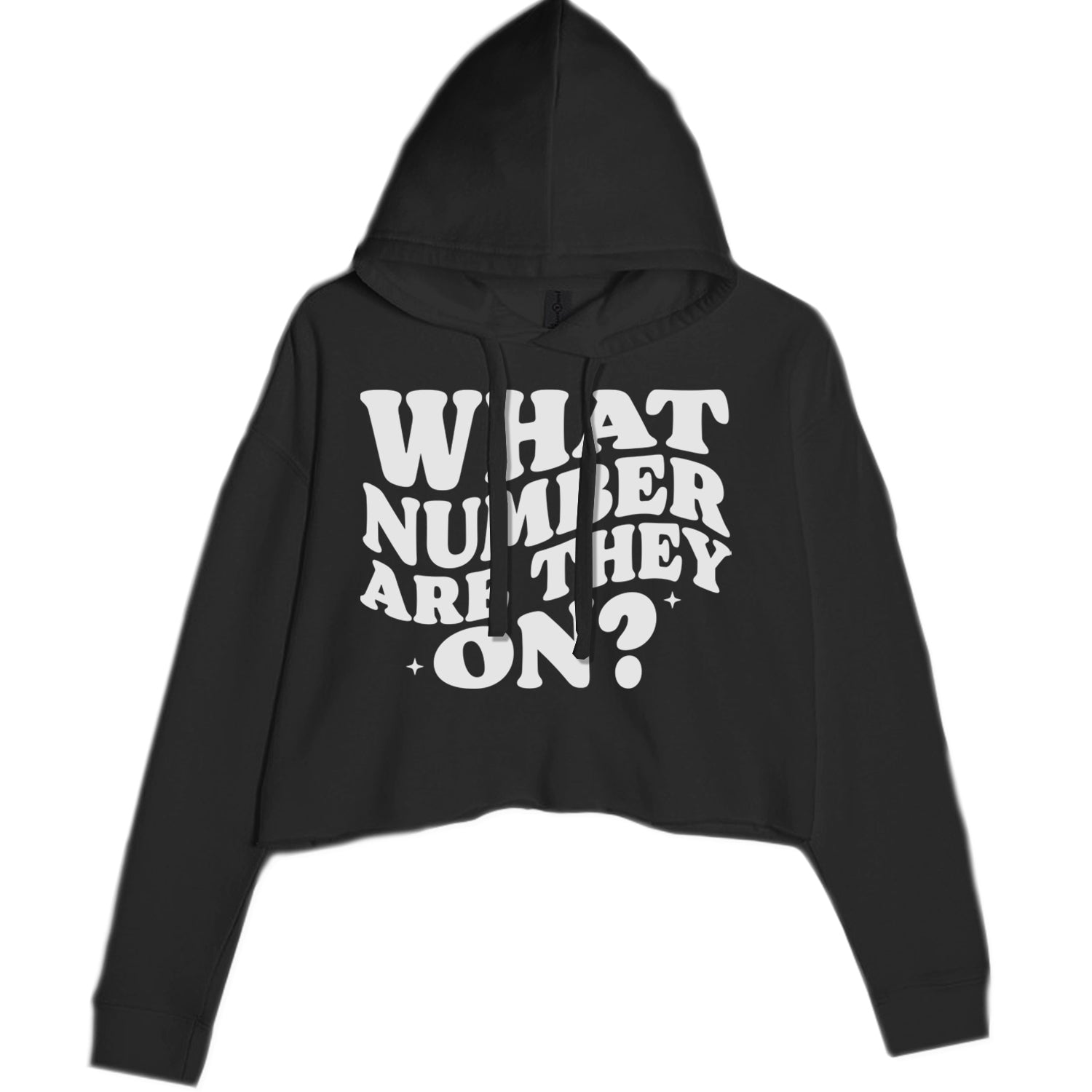 What Number Are They On Dance Cropped Hoodie Sweatshirt Black